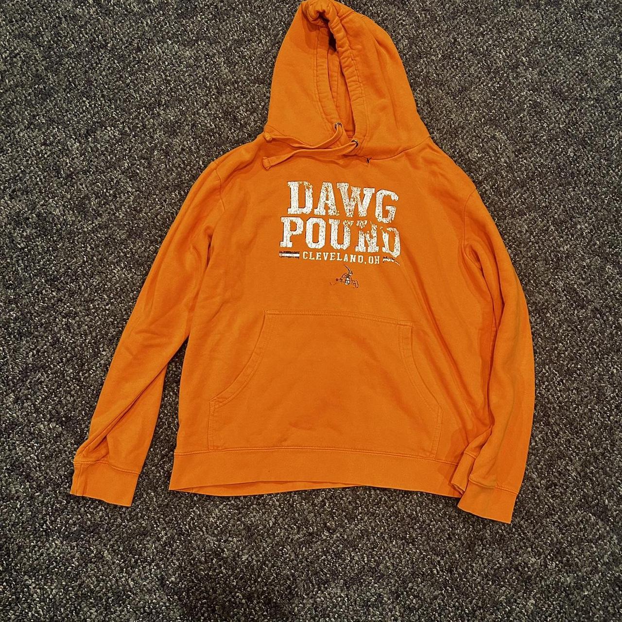 Dawg pound sweatshirt orange best sale