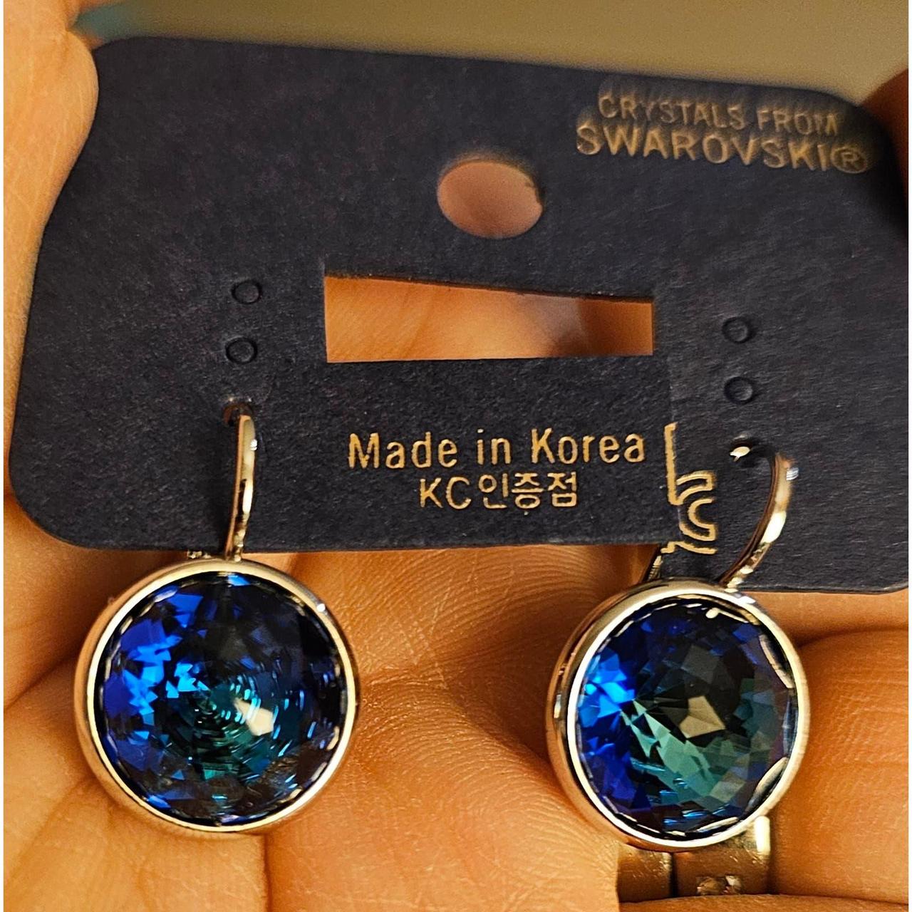 Royal Blue NWOT Swarovski Element online Earrings