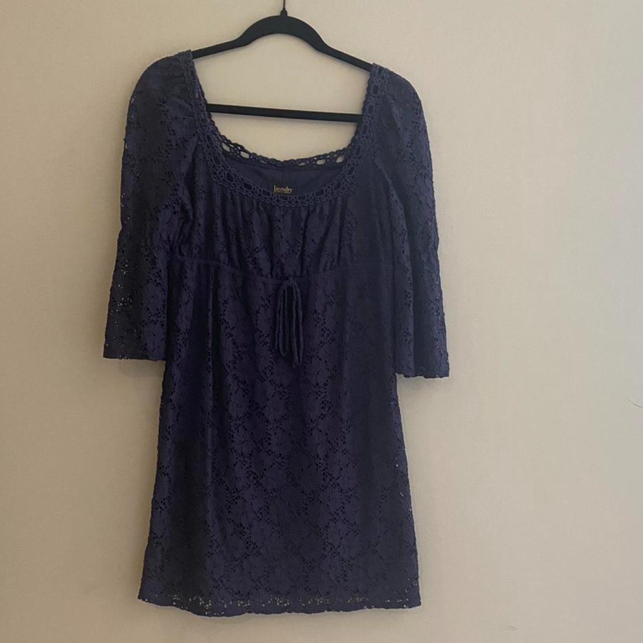 Laundry by Shelli high quality Segal Lace Navy dress