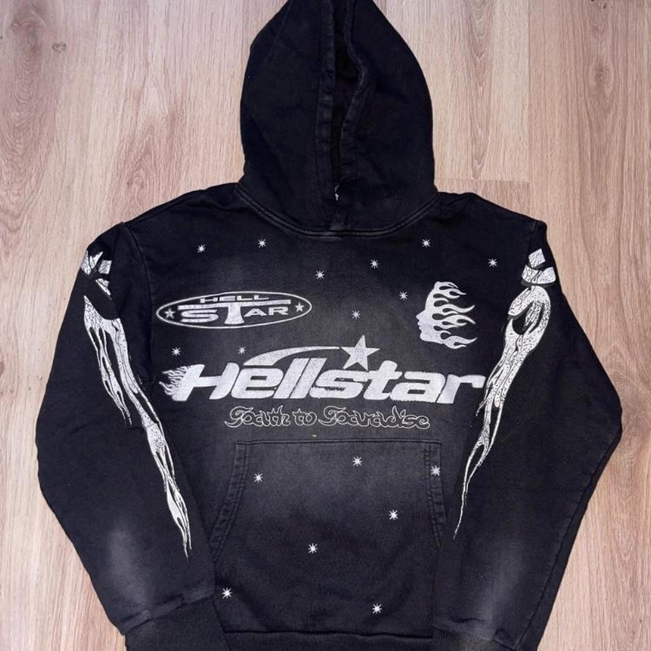 Black Hellstar racer hoodie in new condition!! Never... Depop