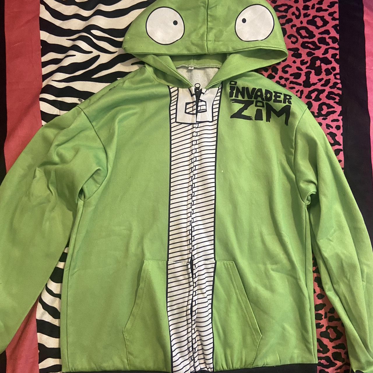 Invader Zim Jacket (Worn) USED^ minor stains NOT... Depop