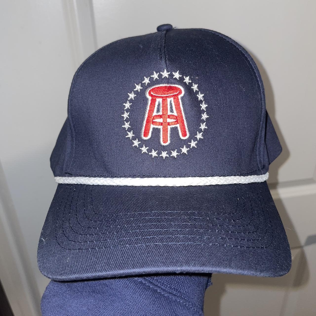 Barstool Sports Navy Blue Snapback Hat. Hit Brand.... Depop