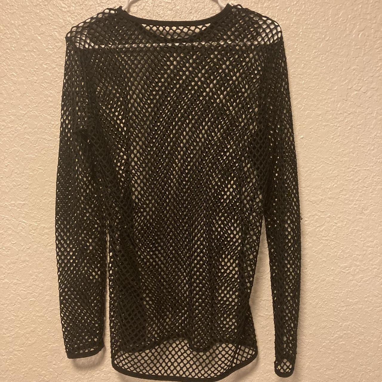 Black Fishnet Shirt Great condition, the shirt was... - Depop