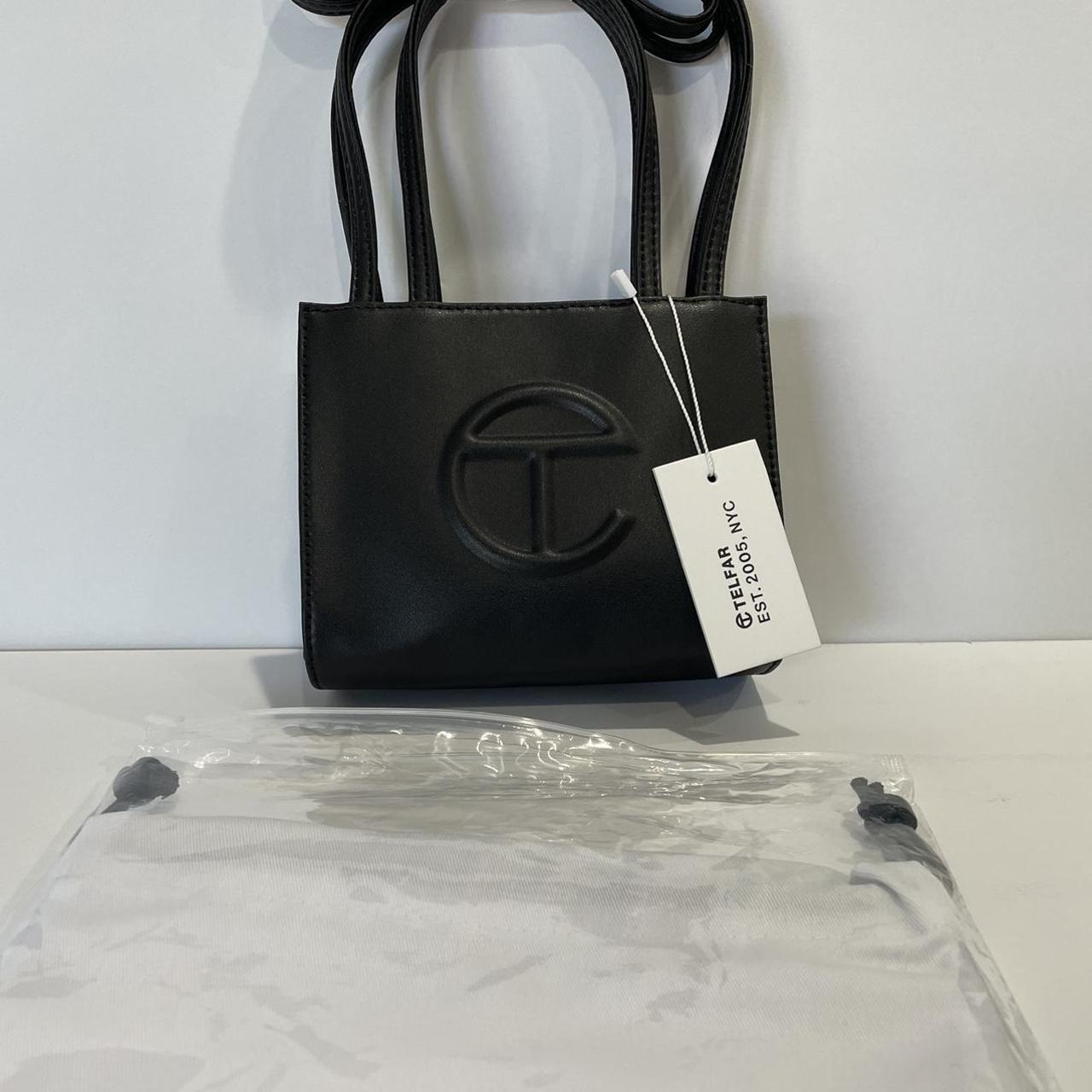 Telfar bag black discount small