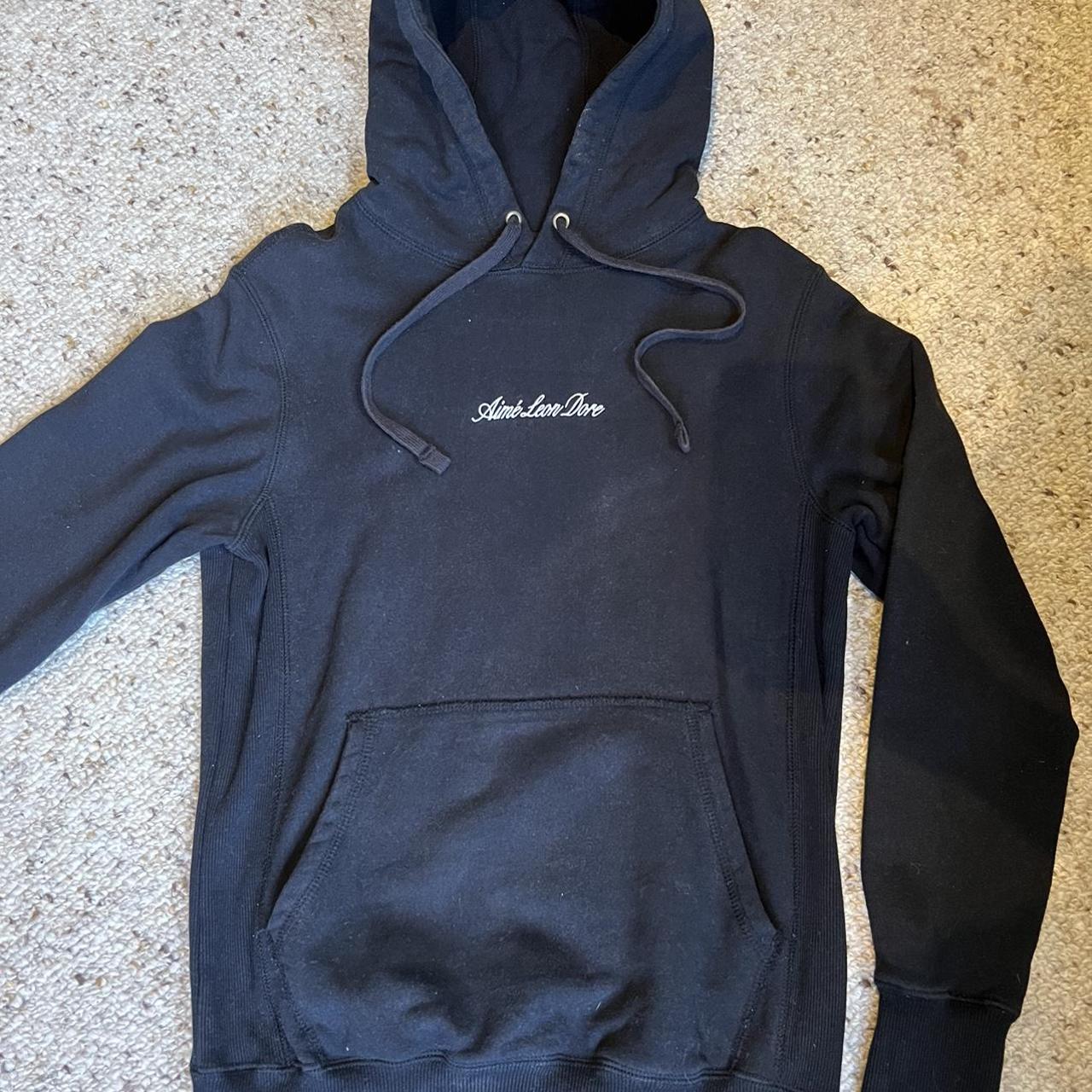 Black Aimé Leon Dore Hoodie Never been worn Aimé - Depop