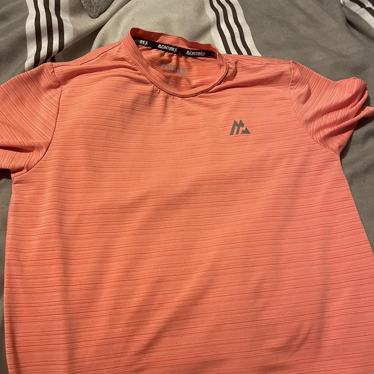 Orange montirex t shirt 12-13 tiny stain - Depop