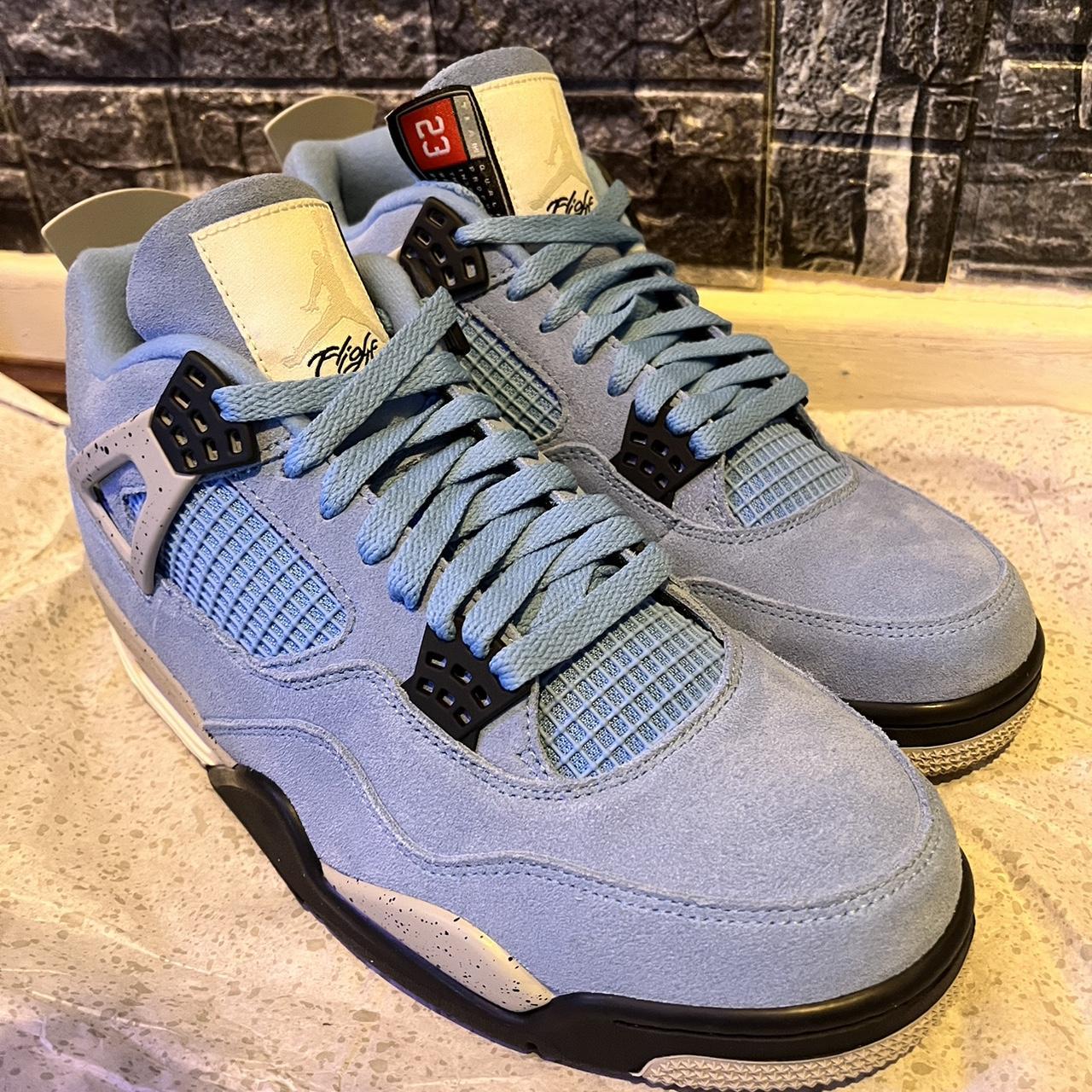 Size 9.5 Jordan 4 University Blue Best Present U - Depop