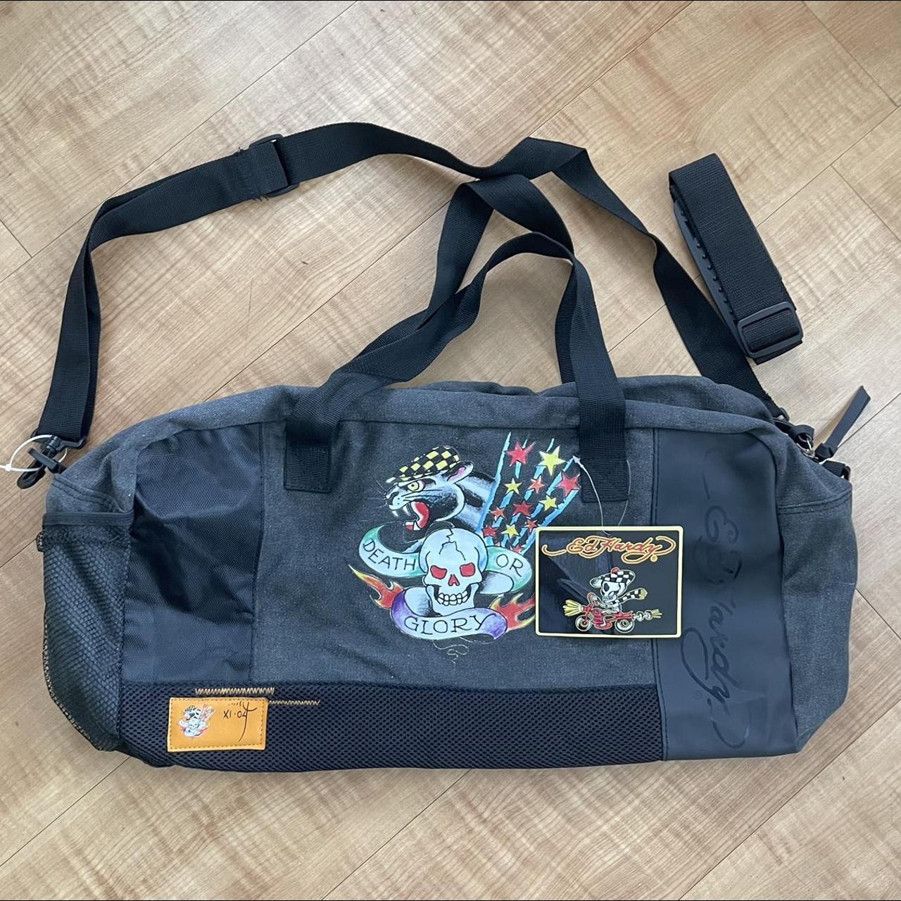 “Death or Glory” Ed Hardy duffel bag 🤍 brand new... - Depop