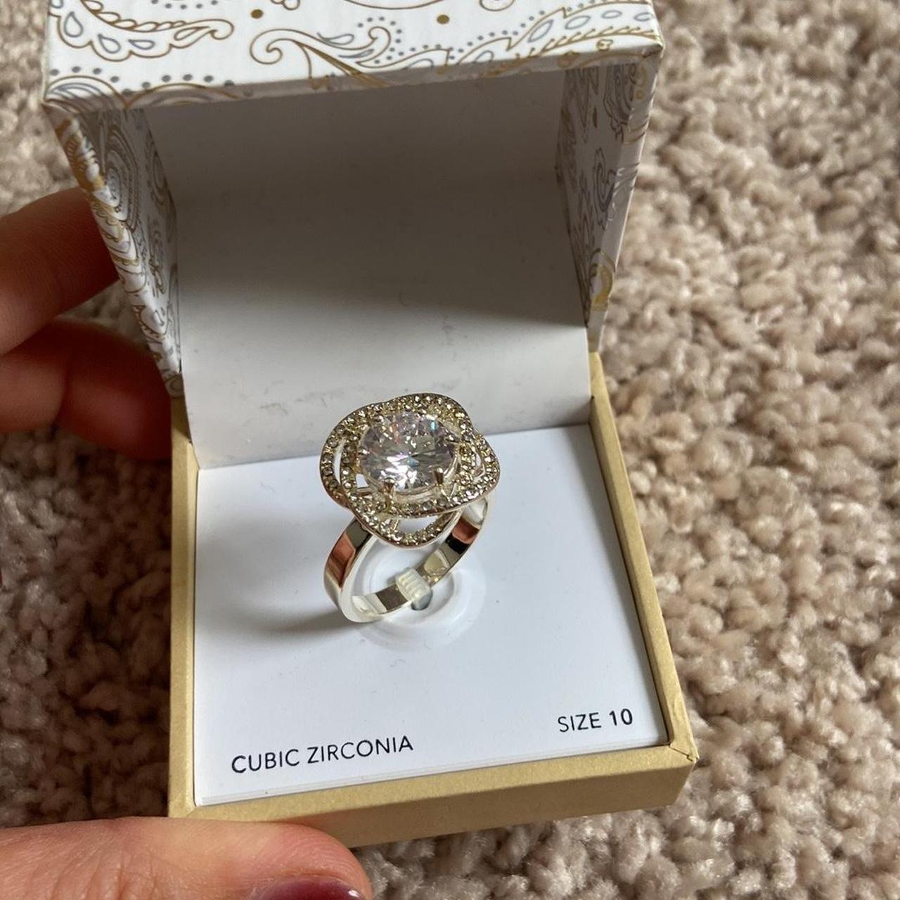 Charter club CZ ring. Size 10. New in box. Never... - Depop