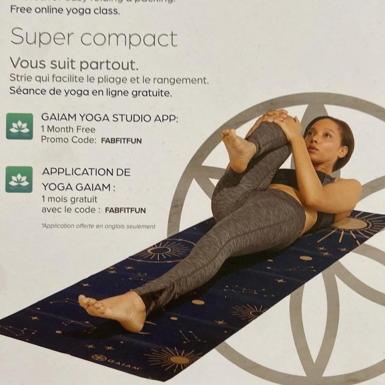 GAIAM foldable yoga mat. New in original packaging. - Depop