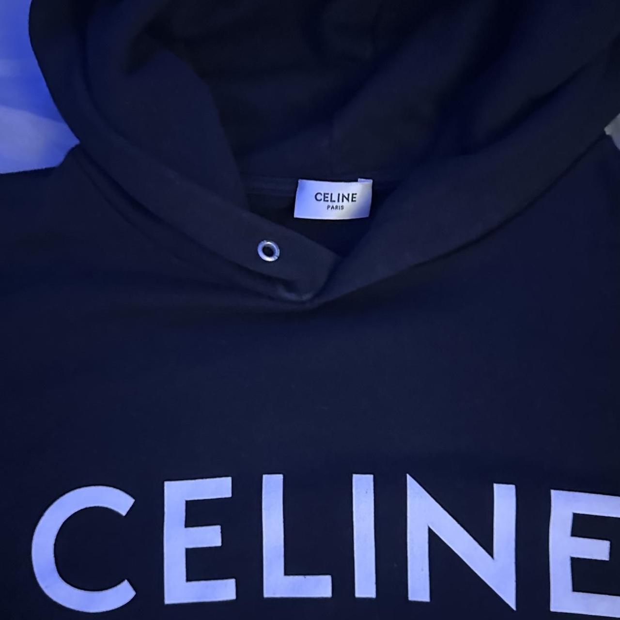 celine hoodie (removed strings) - Depop