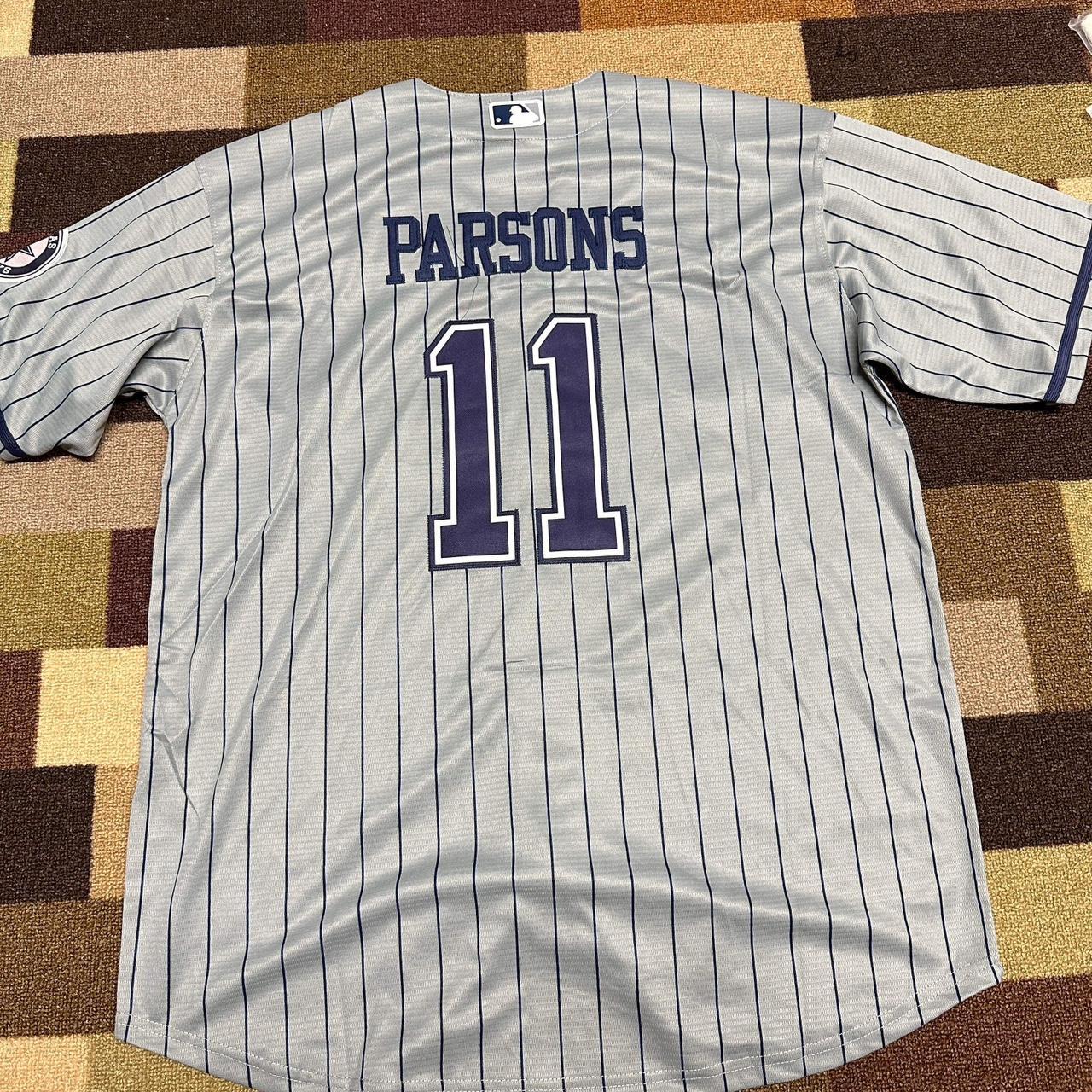 Micah Parsons dallas cowboys gray pinstripes... Depop