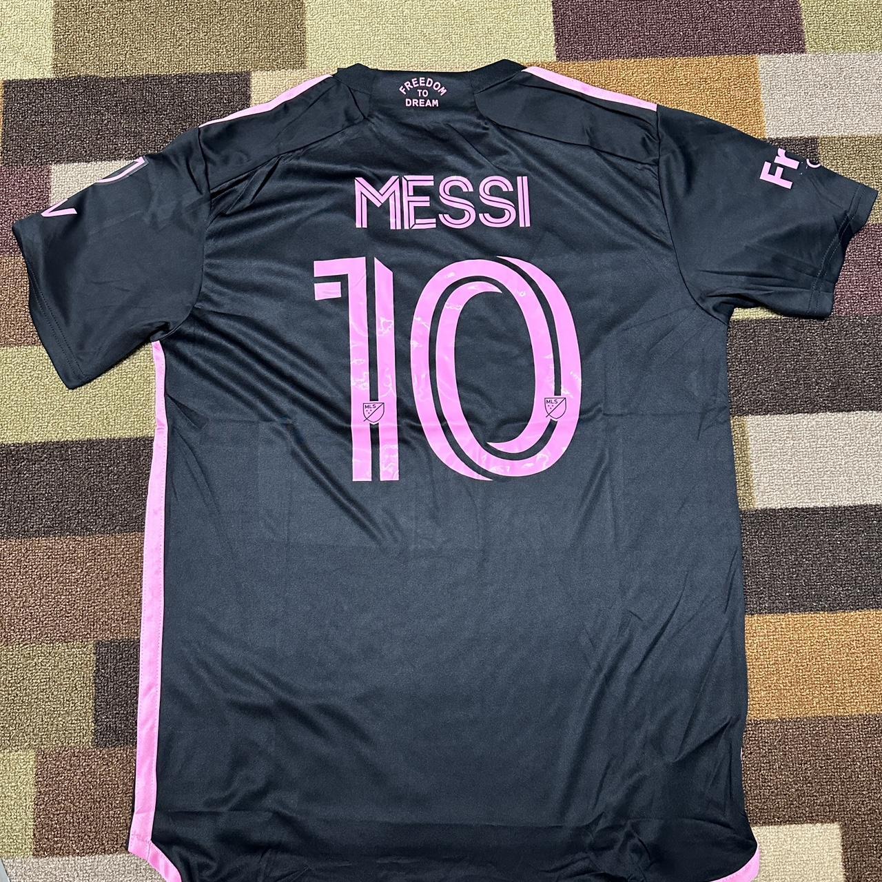 Leo Messi Black Pink Inter Miami soccer jersey Brand... - Depop