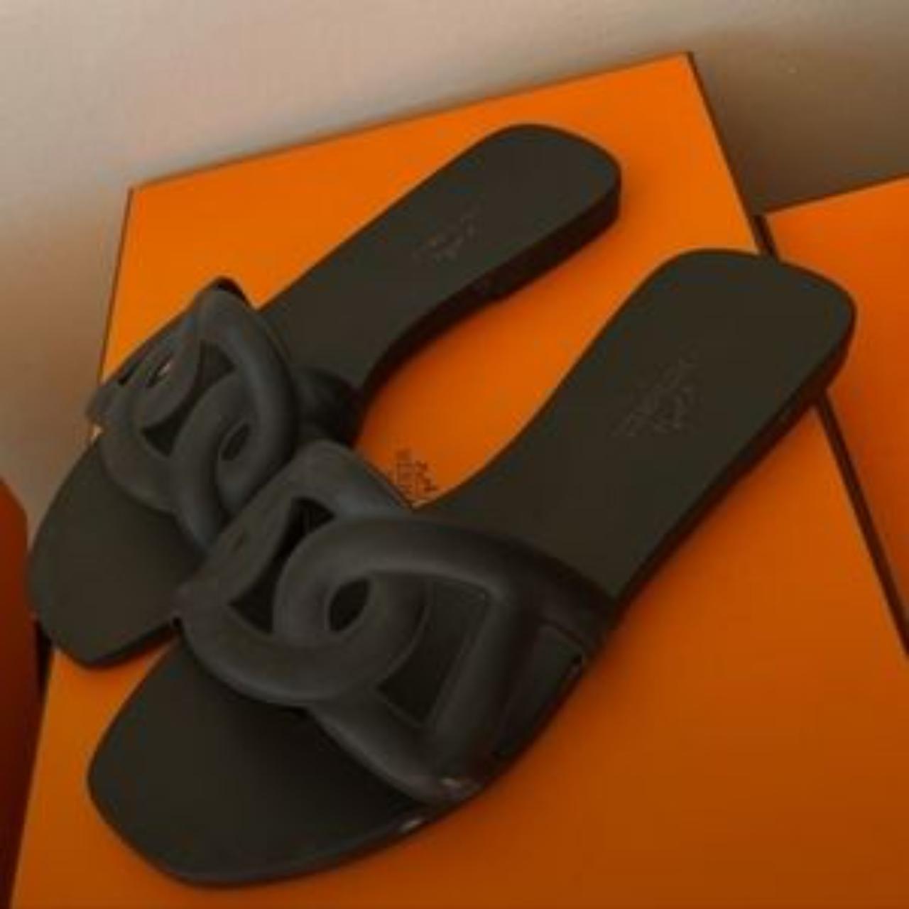 Hermes Sandals Comes with original box! Leave a... - Depop