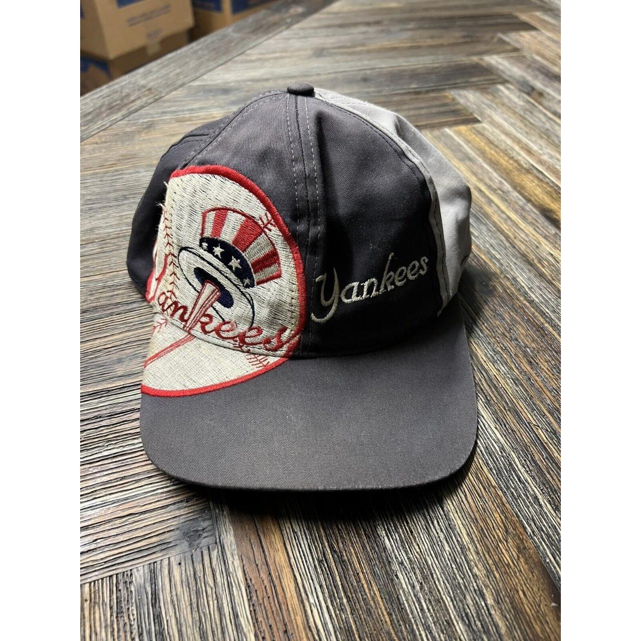 MLB Logo Hat Snapback Baseball Cap Vintage 90s New Era 125th