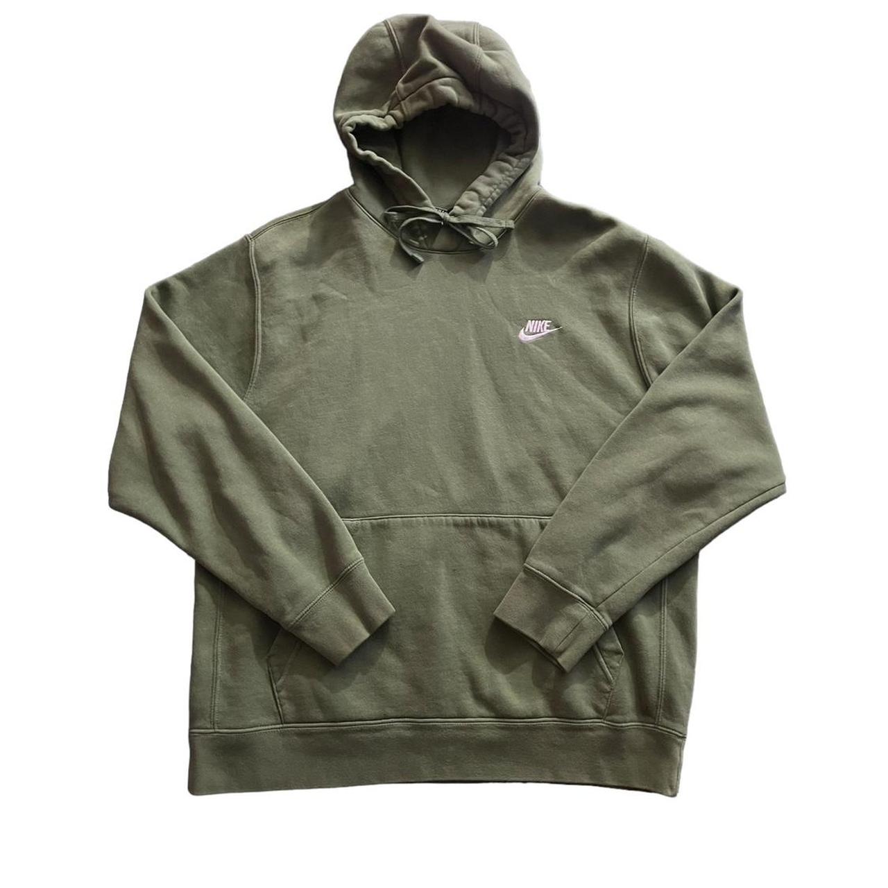 mens dark green nike hoodie