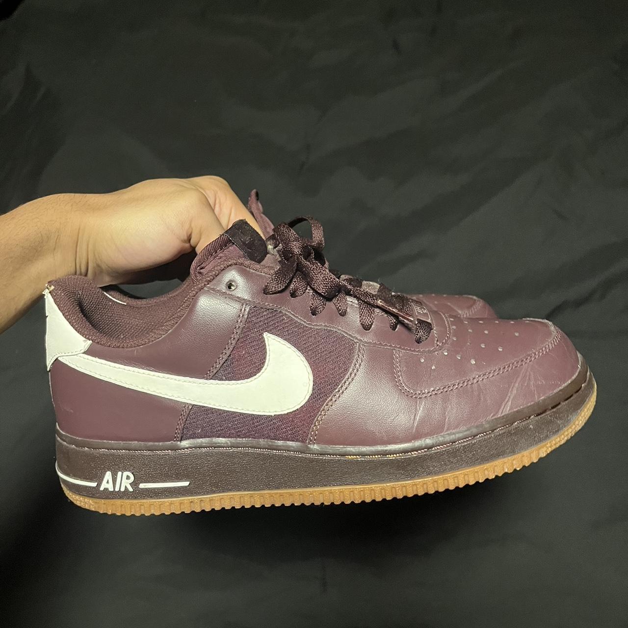 07 Burgundy Gum AF1 Size 9