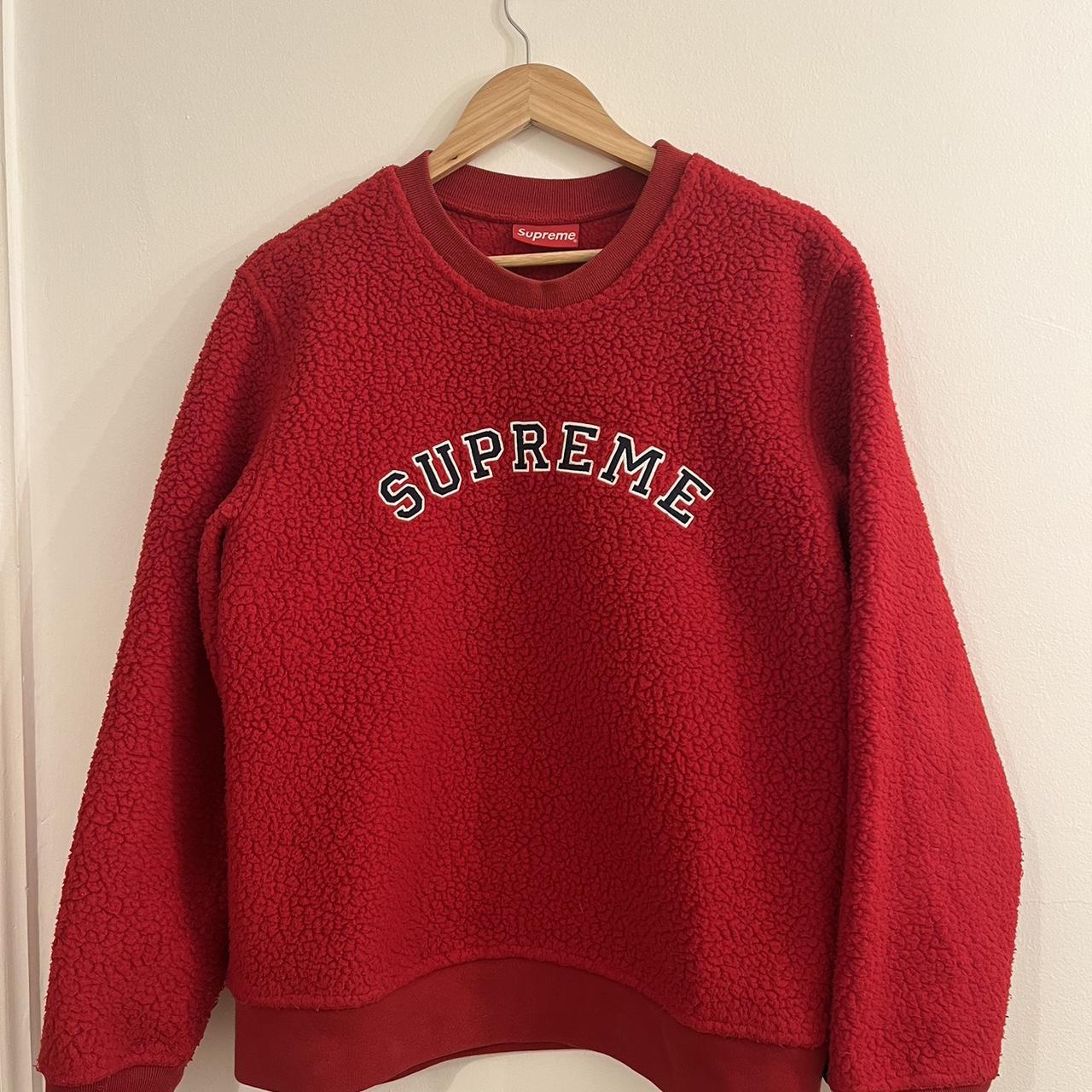 Supreme polartec outlet deep pile crewneck