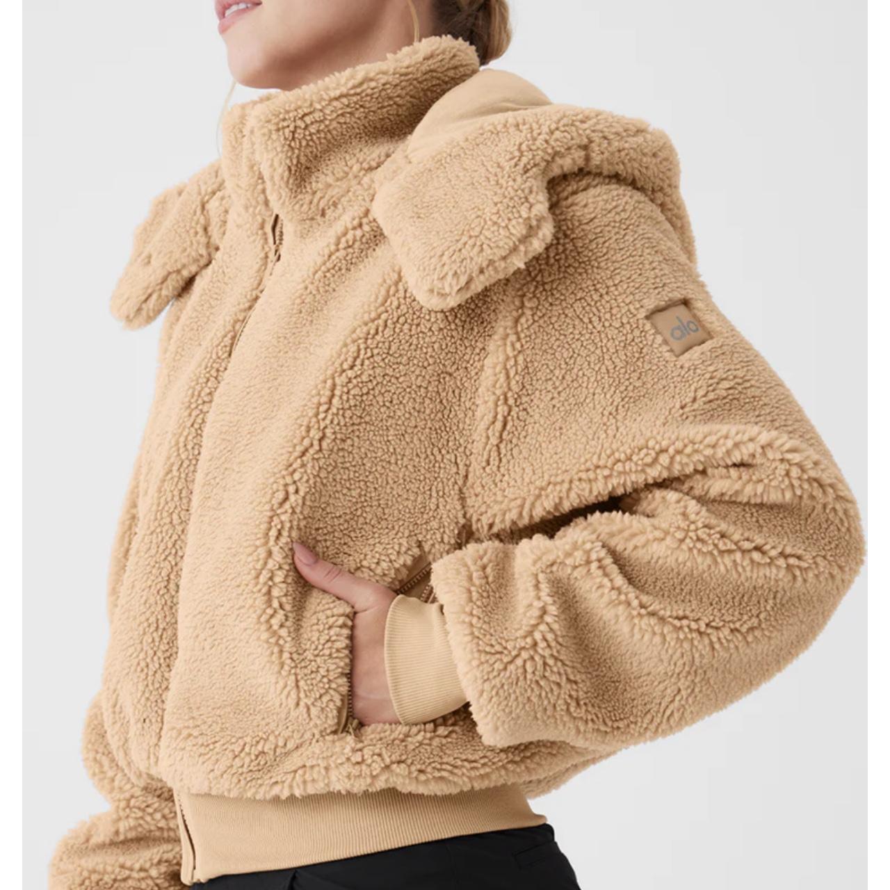 sherpa jacket camel