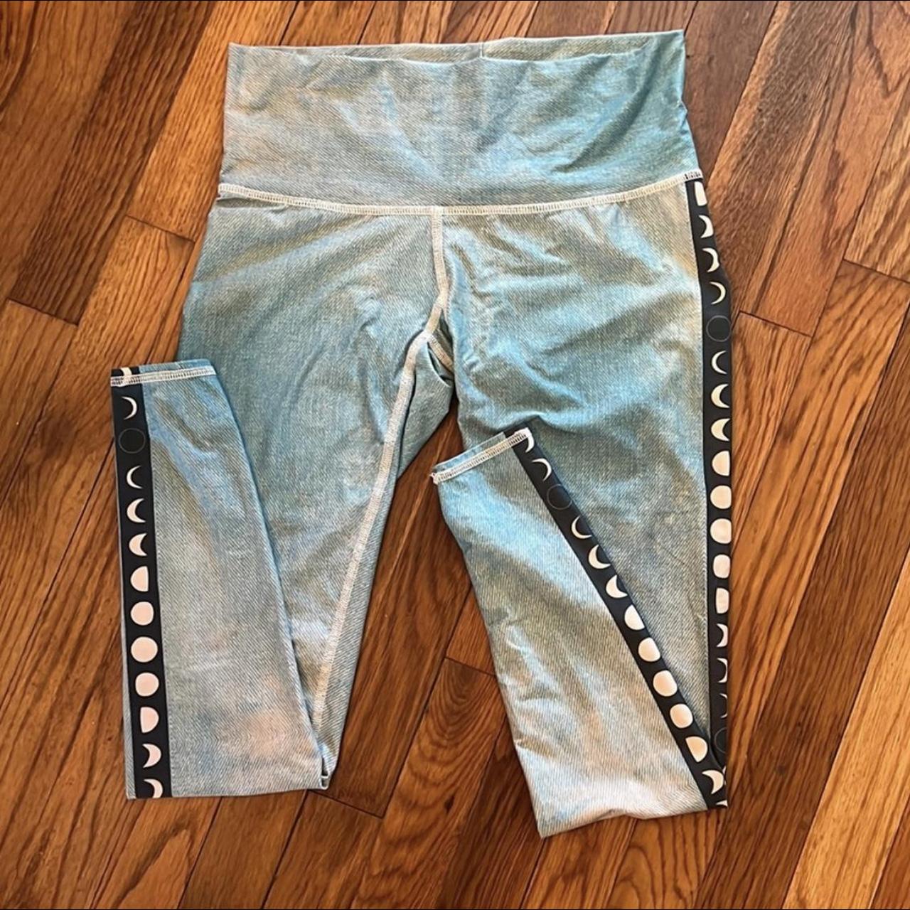 teeki blue moon phase hot pants color: blue, navy, - Depop