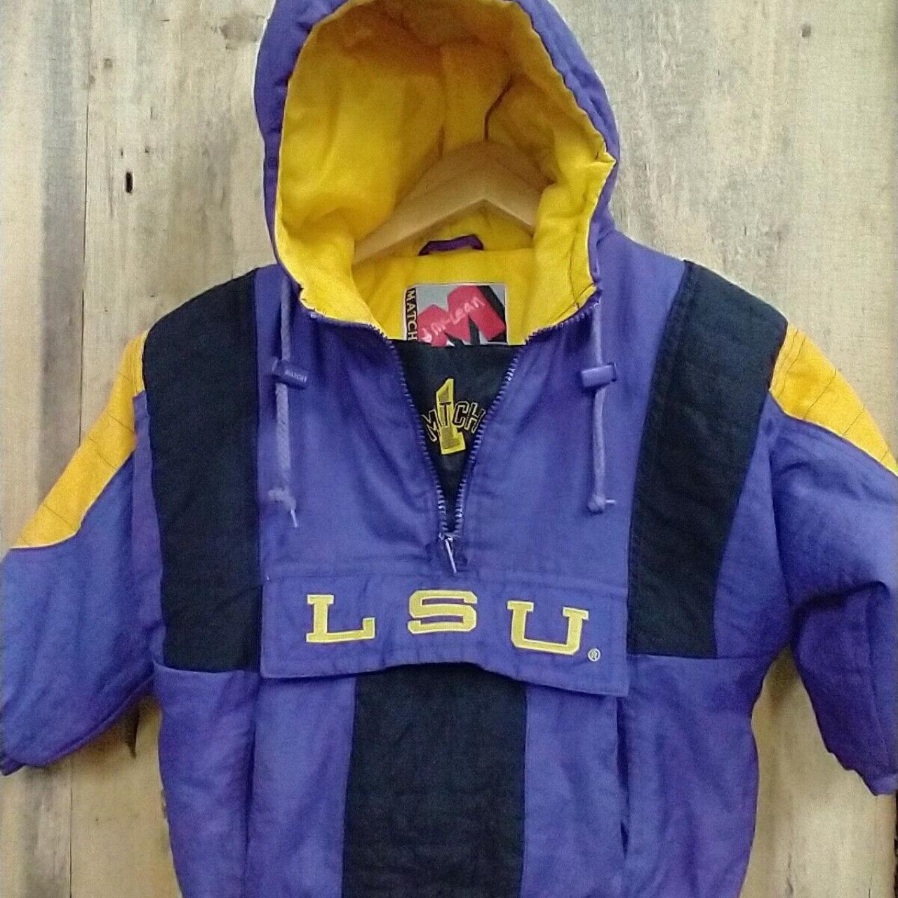 Rare vintage jacket. LSU Tigers. Kids Size Medium.... - Depop