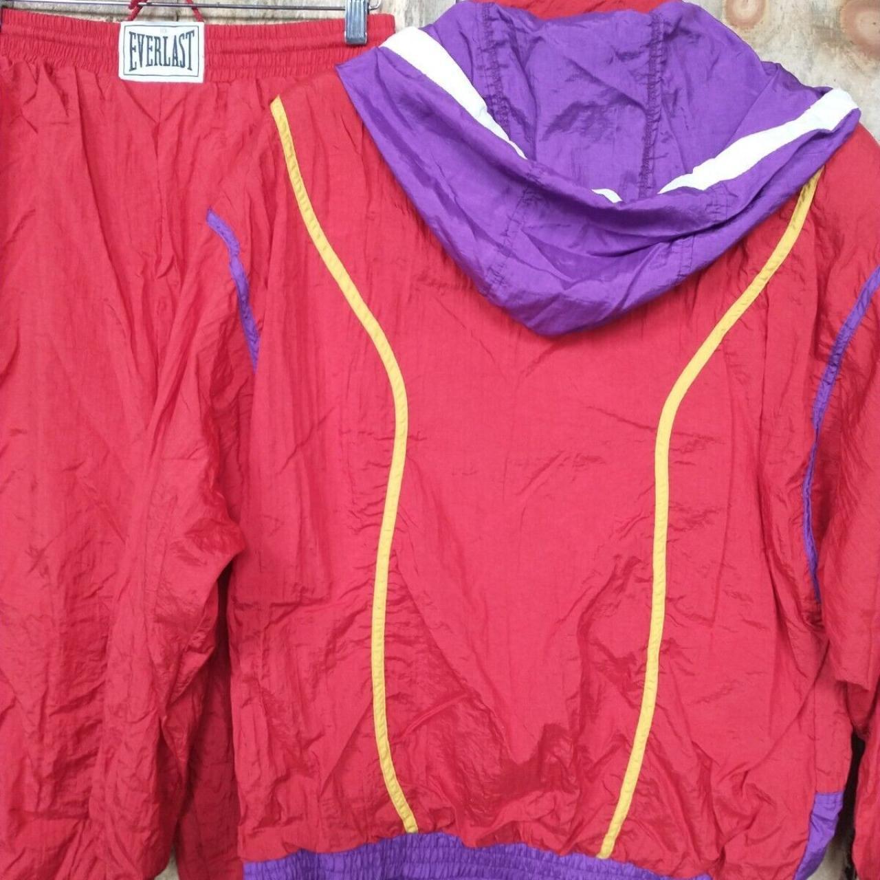 80s Everlast Track Suit Boxing Women's Red Jacket... - Depop