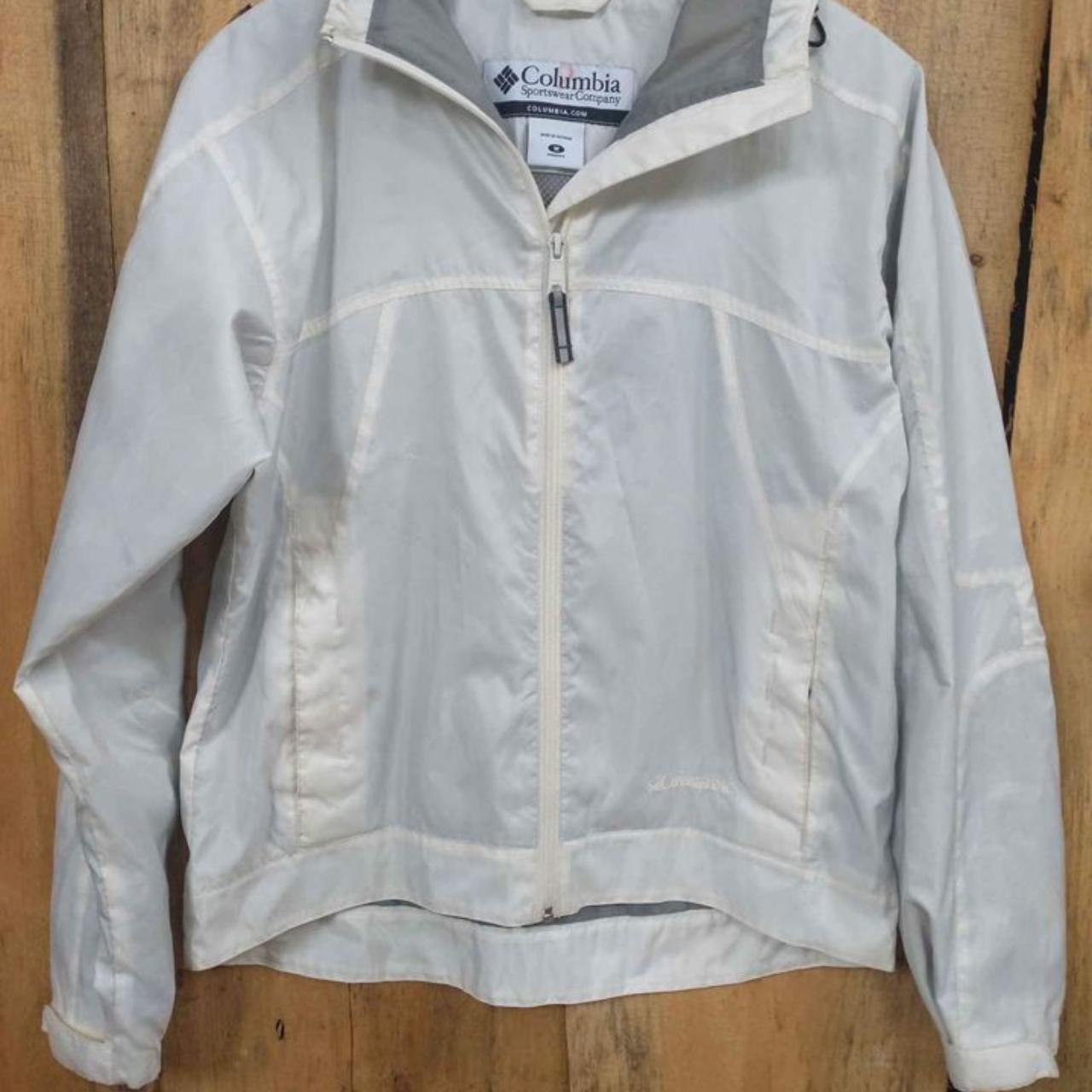 Columbia Packable Jacket White Womens Medium Water... Depop