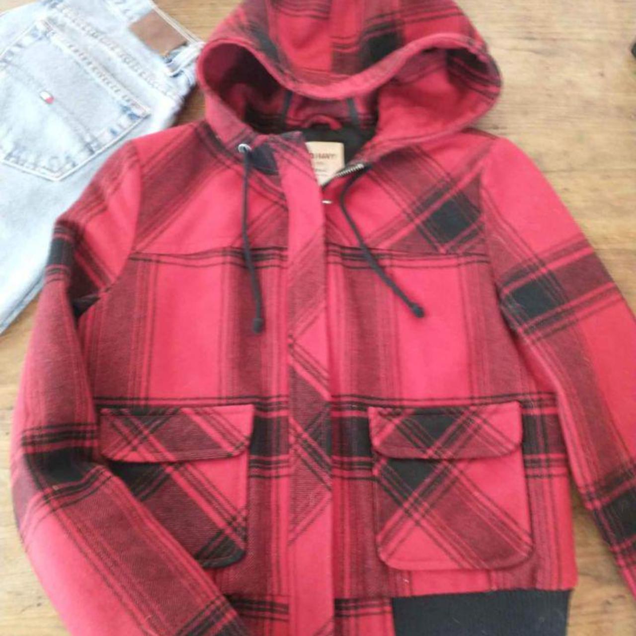 Buffalo plaid jacket hot sale old navy