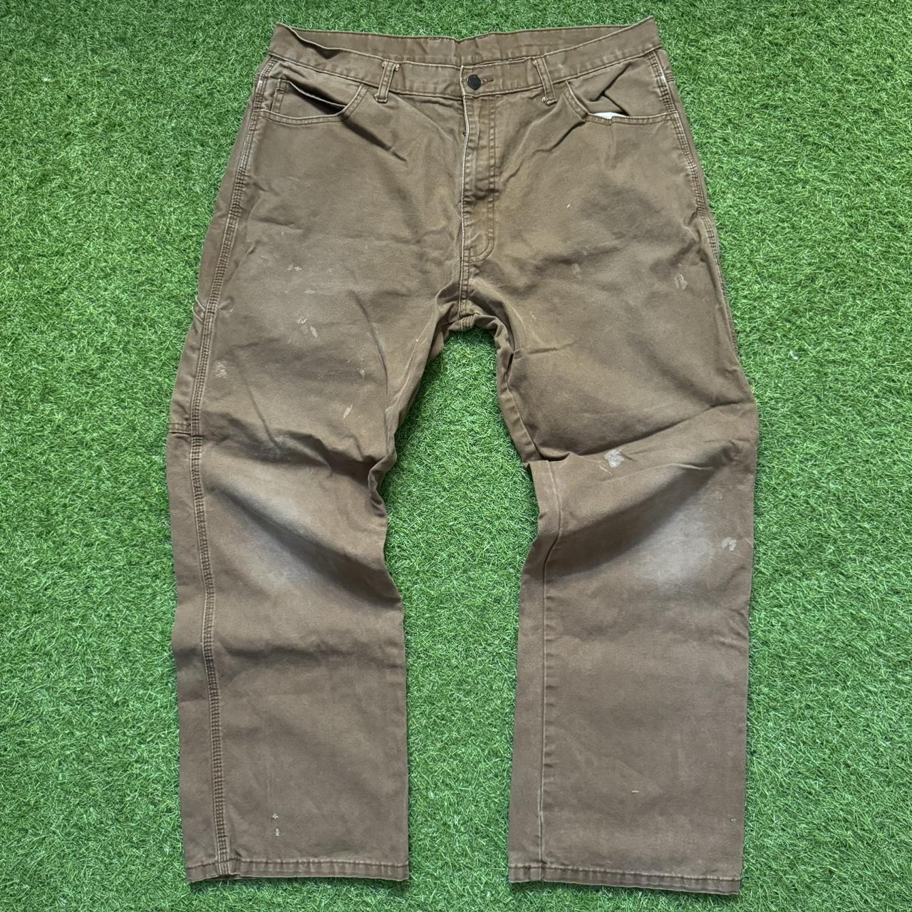 Brown Dickie Carpenter Pants Condition Size Depop