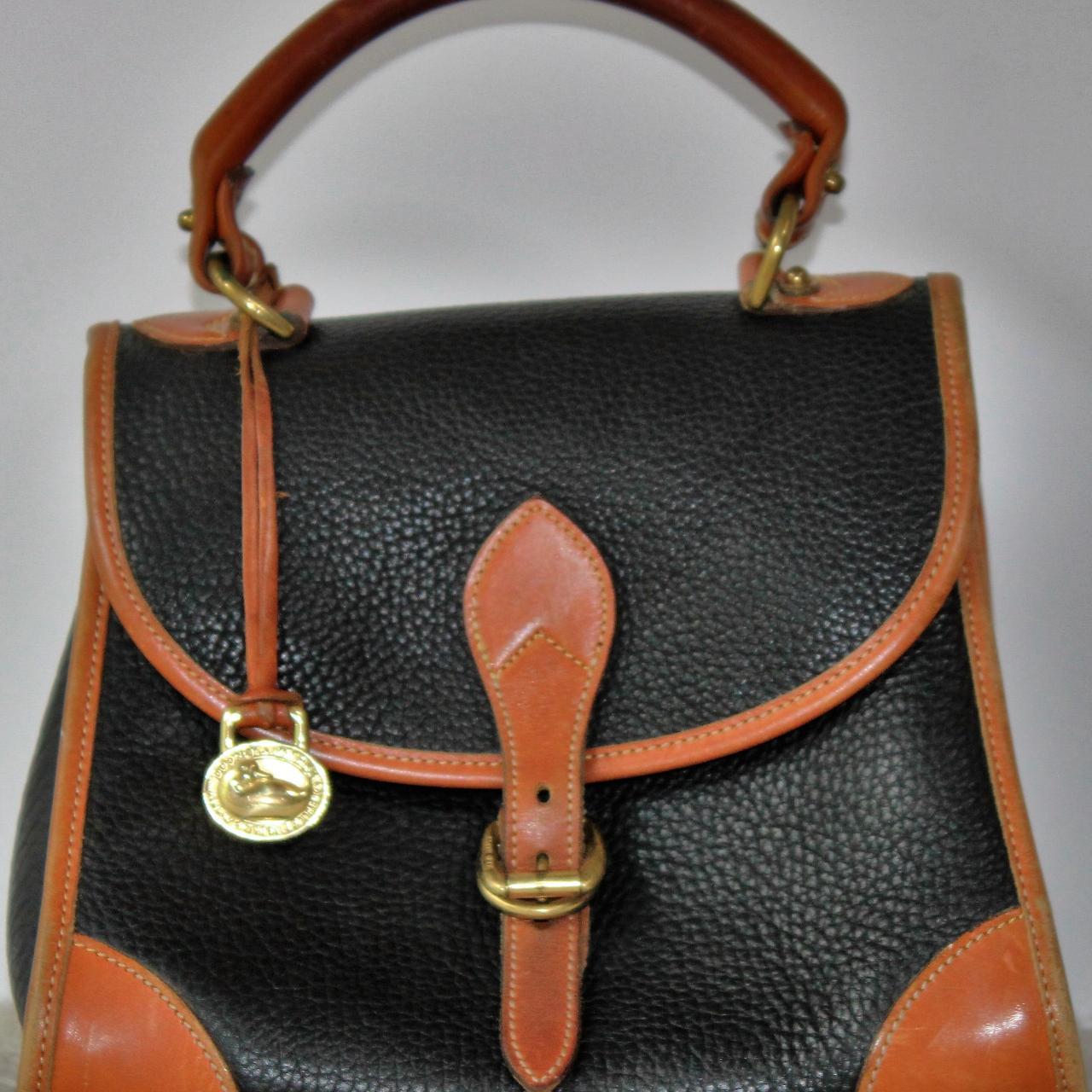 Dooney outlets & Bourke Carpet Bag Satchel, early 1990's.