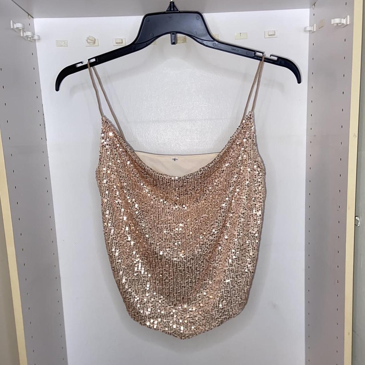 Rose gold hotsell sleeveless top