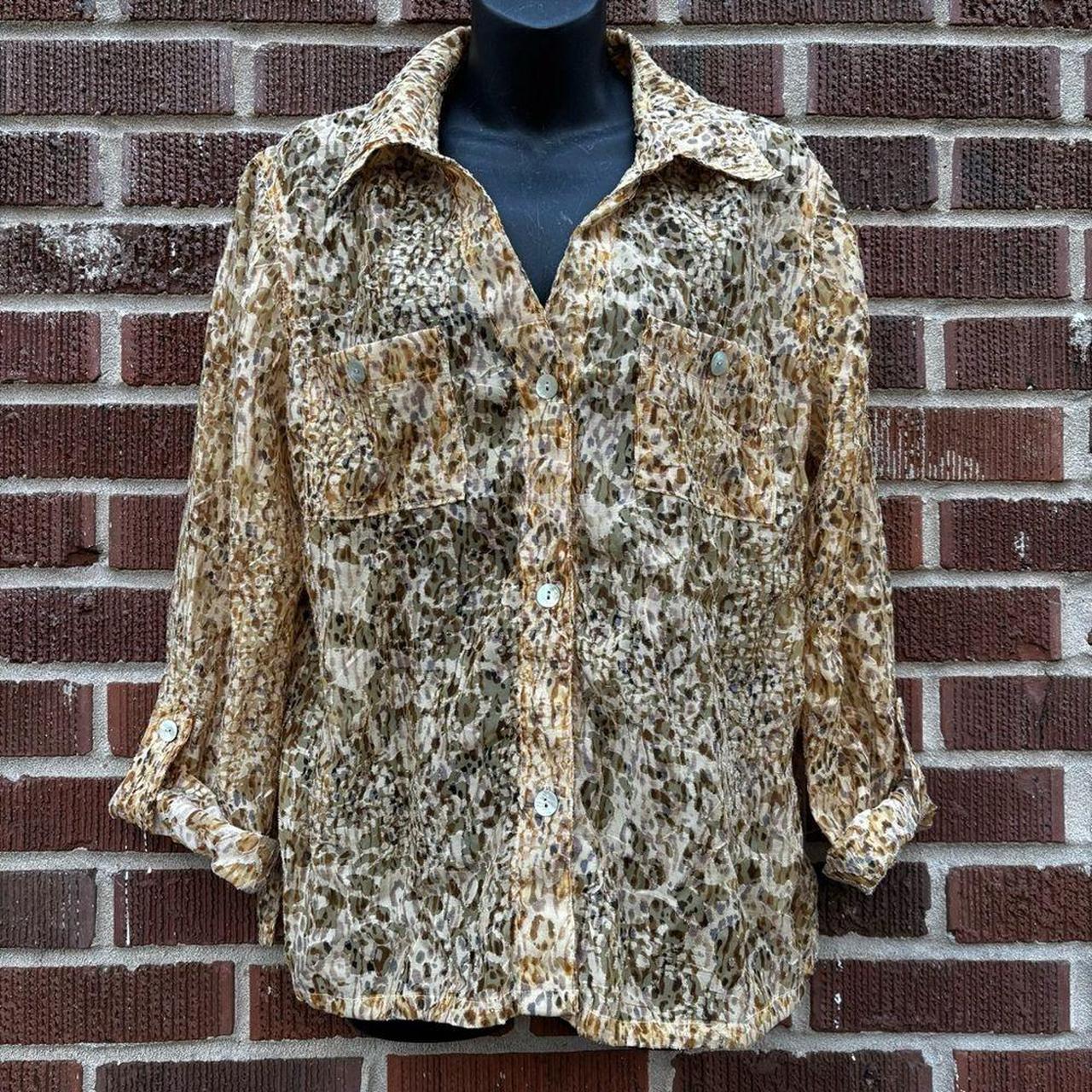 Ruby Rd. Women's Blouse - Multi/Brown - 10 – Ruby… - image 1