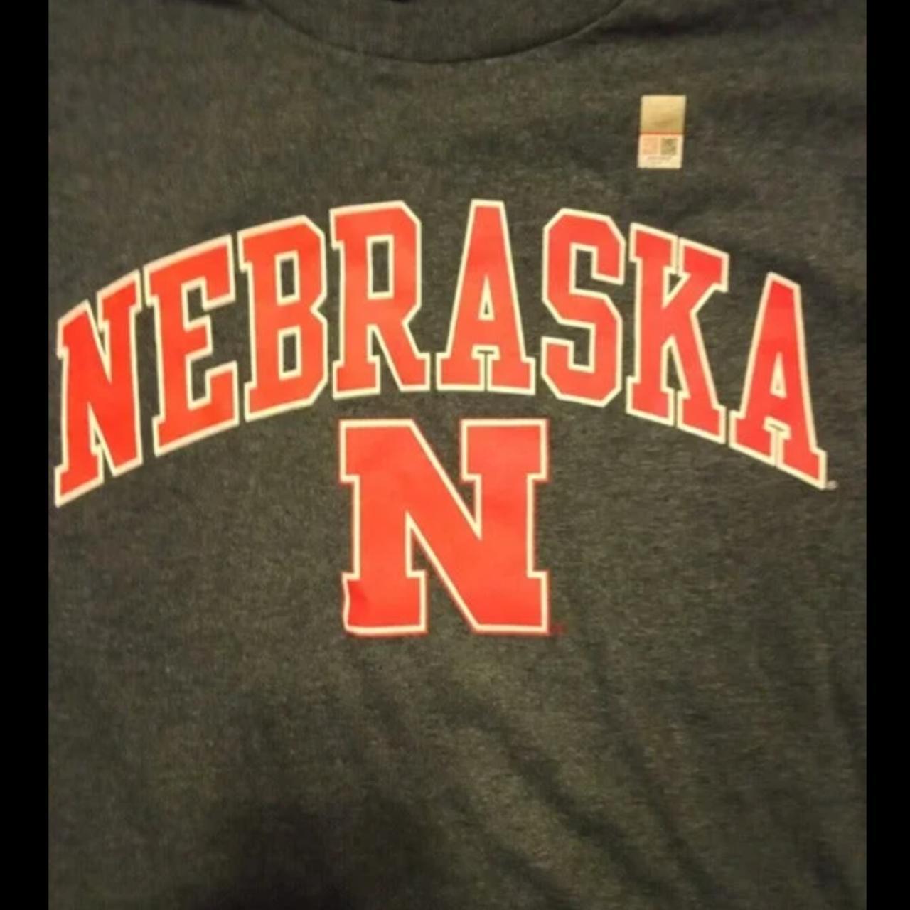 Nebraska Cornhuskers Gray Long Sleeve Shirt Men's - Depop