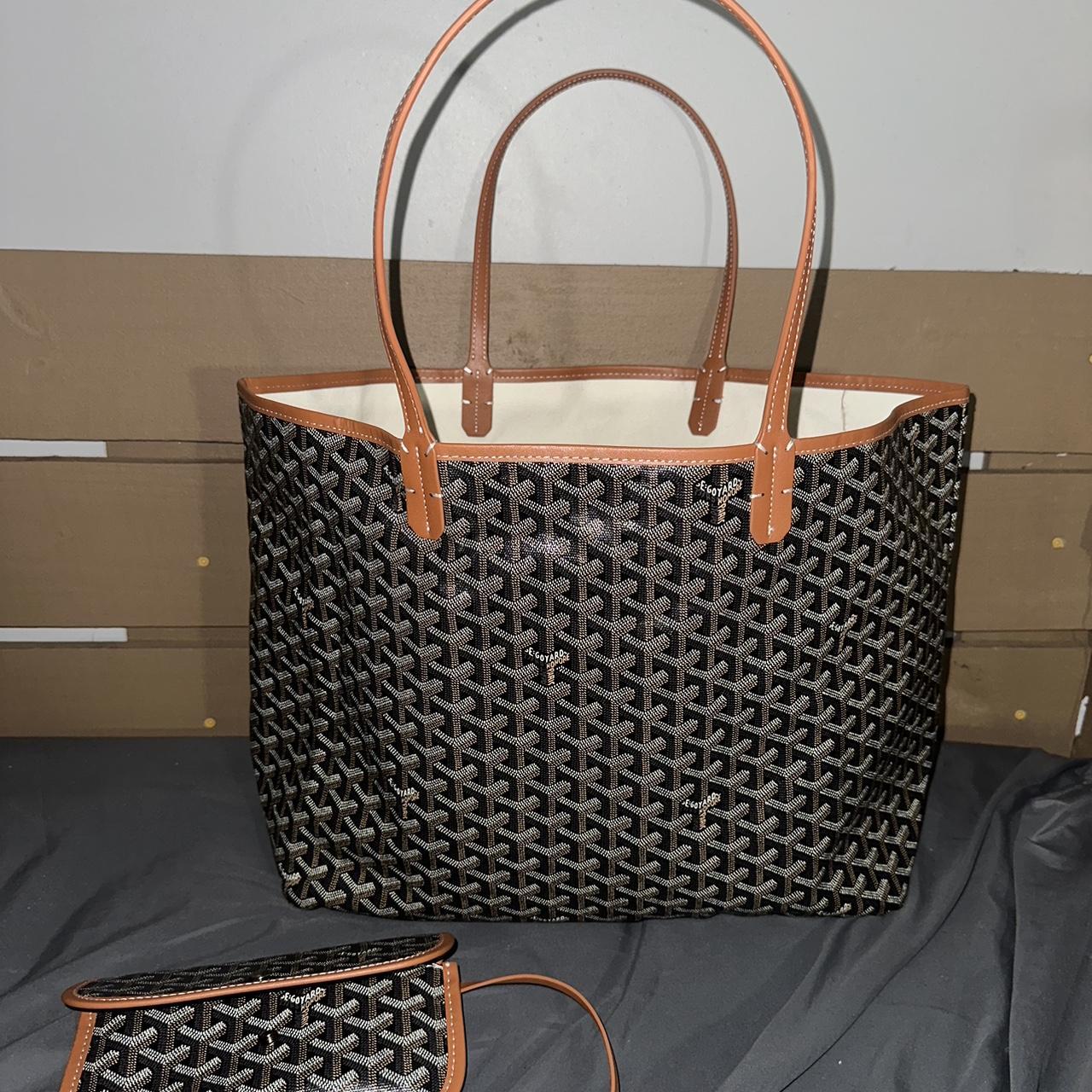 Black and brown goyard cheap tote