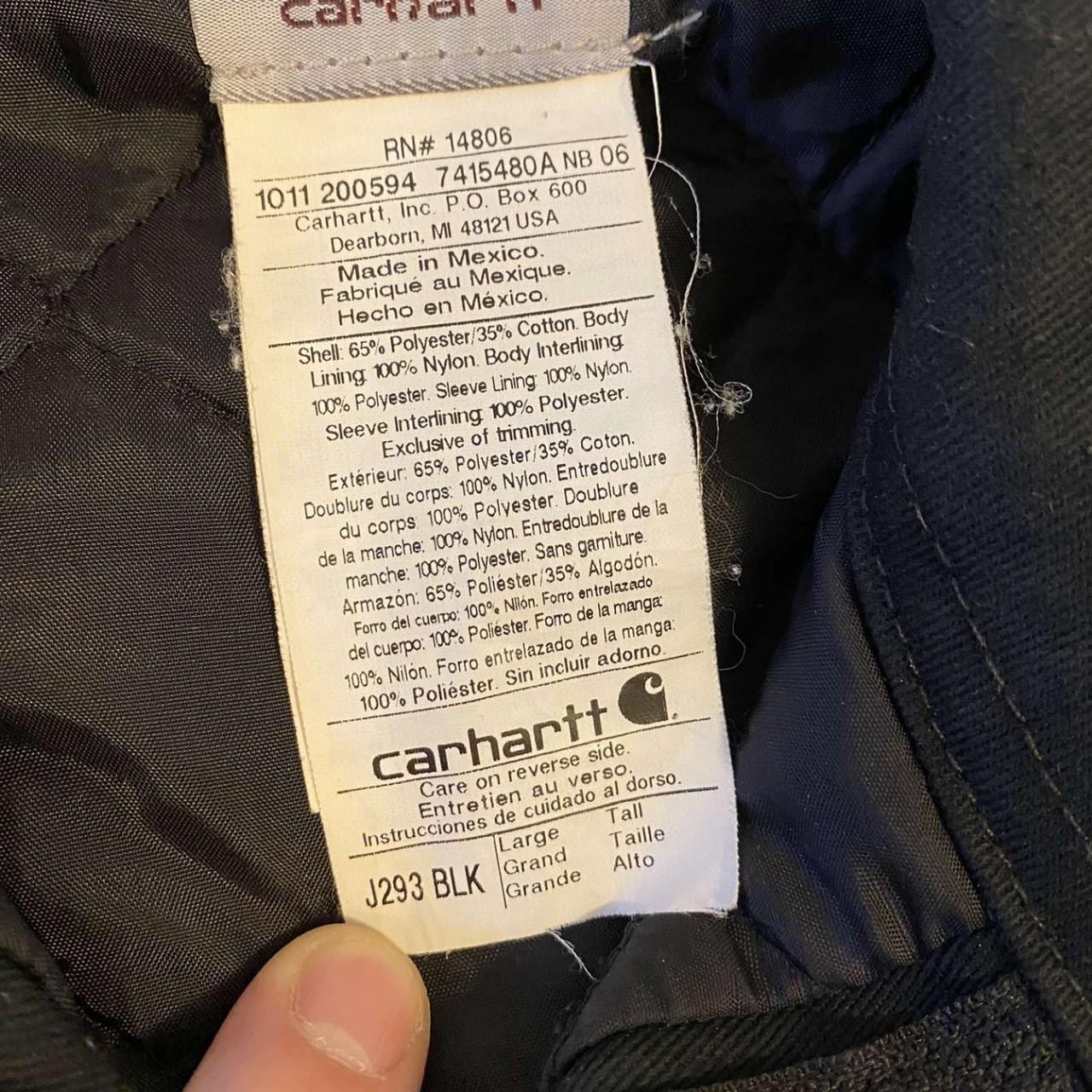 Men's black Carhartt jacket Size large Great... - Depop
