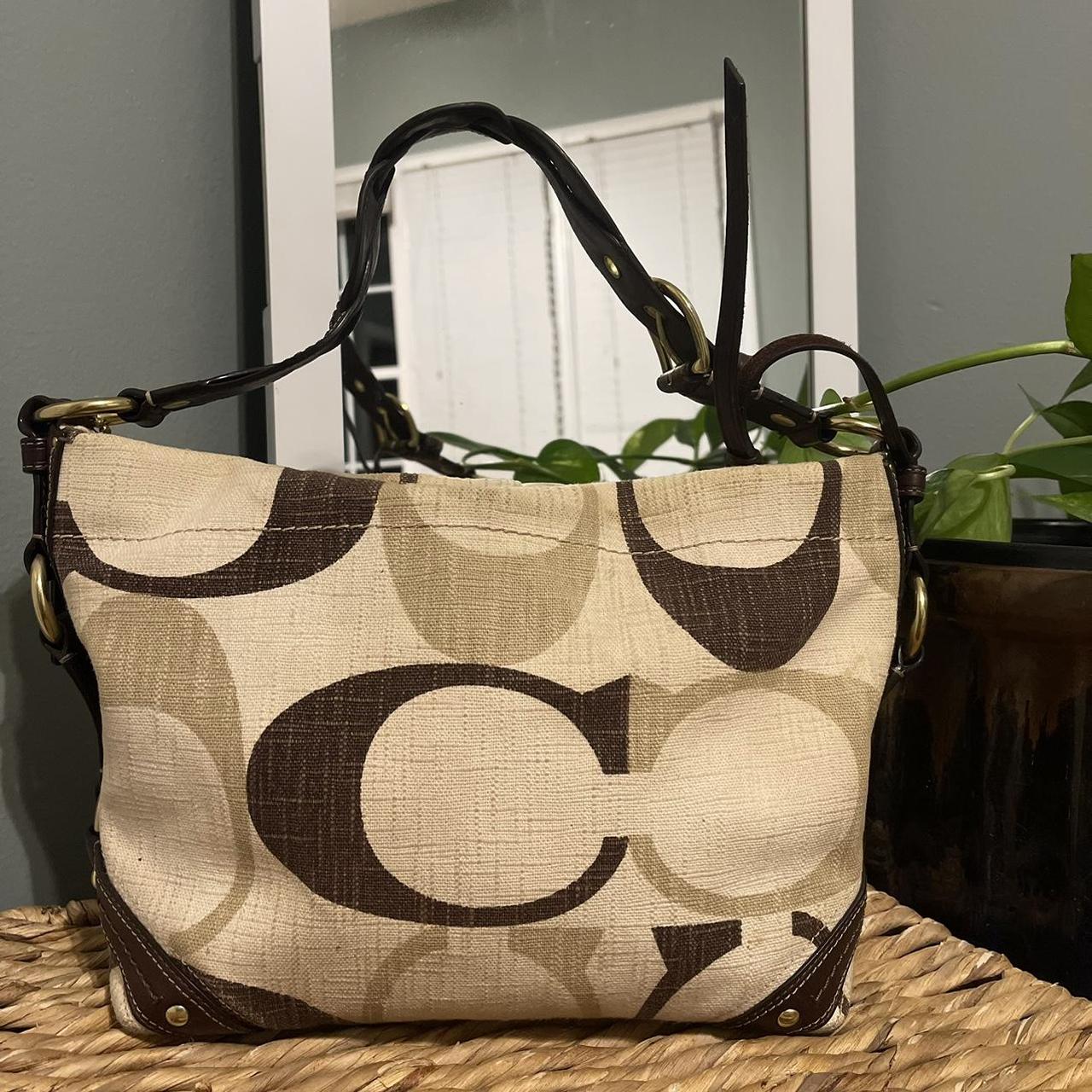 Coach hot sale tan handbag