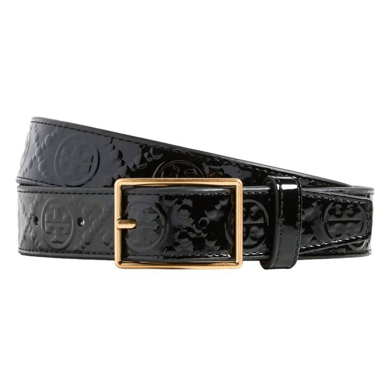 Tory Burch Women's T Monogram Leather Belt