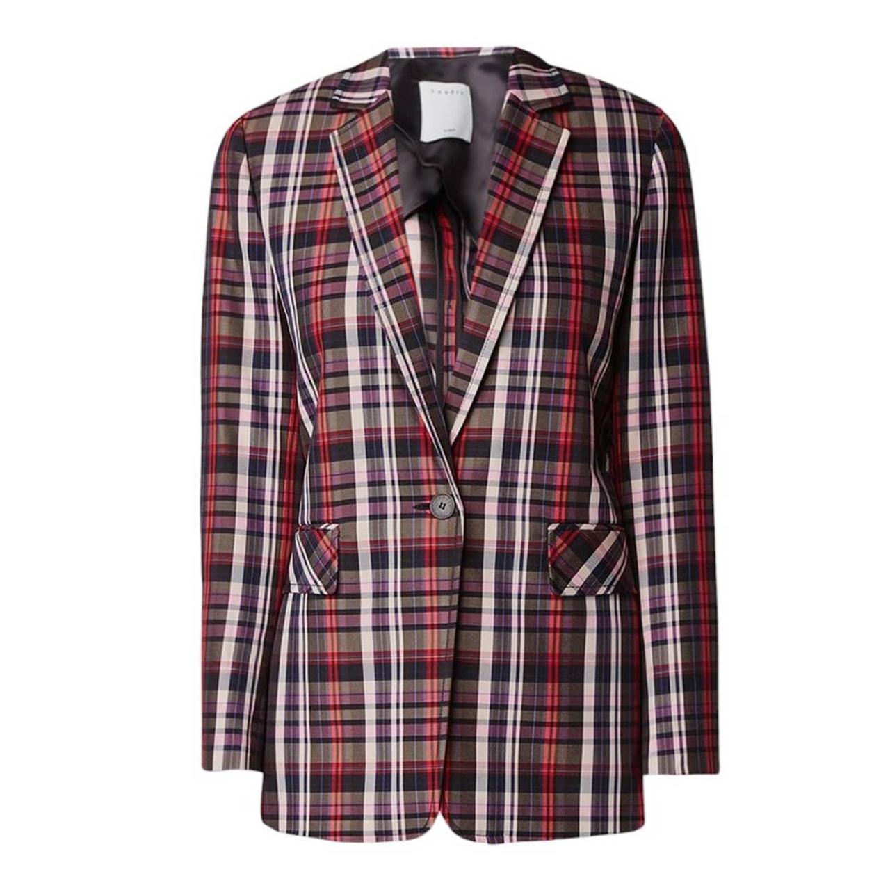 Sandro on sale plaid blazer