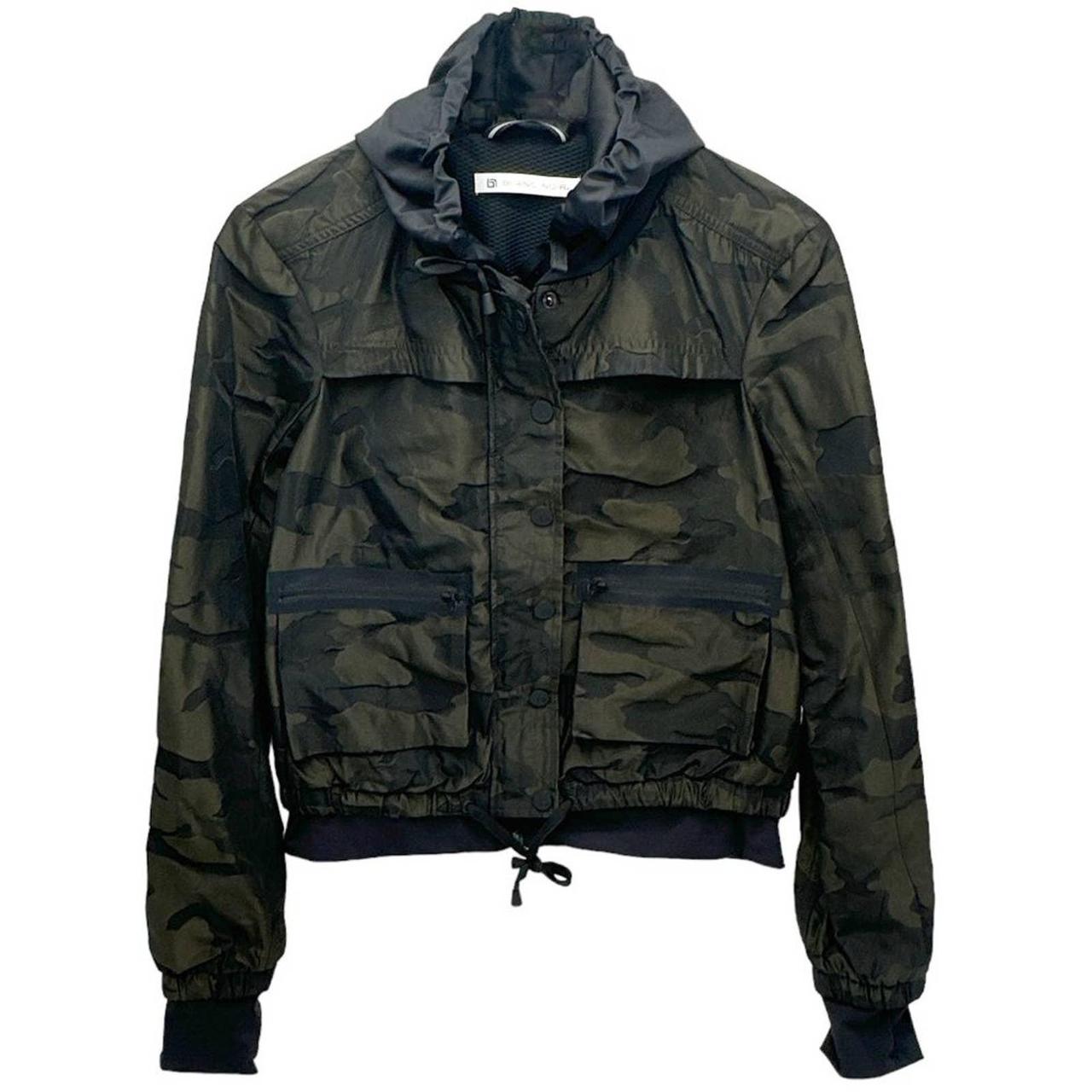 BLANC NOIR Skyfall Aviator Jacket in Olive Camo Size Depop