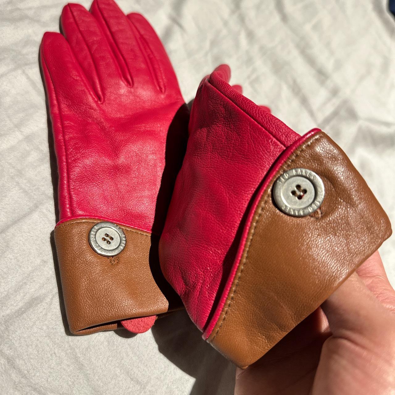 Ted Baker red leather gloves Been kept away hardly... Depop