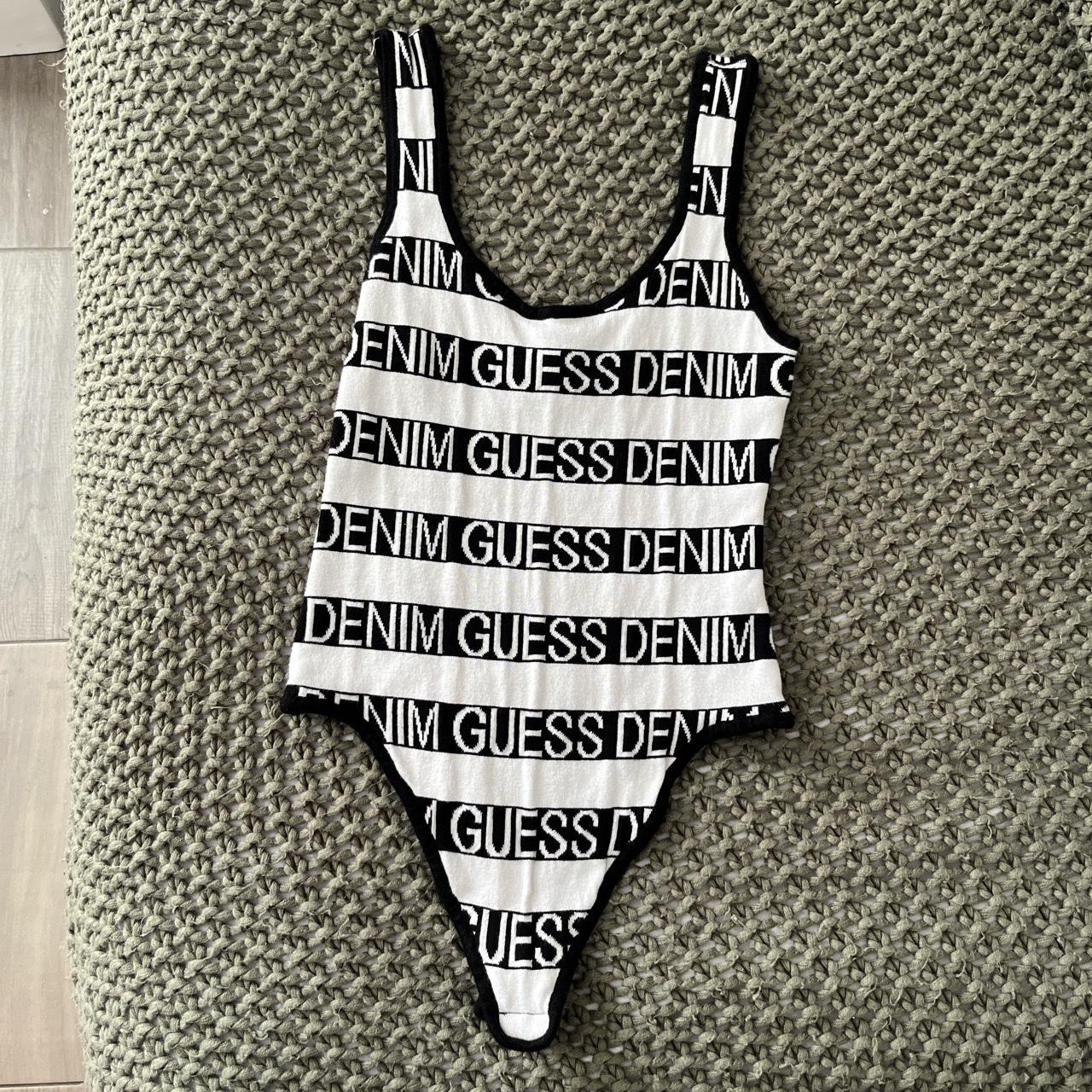 Guess sales striped bodysuit