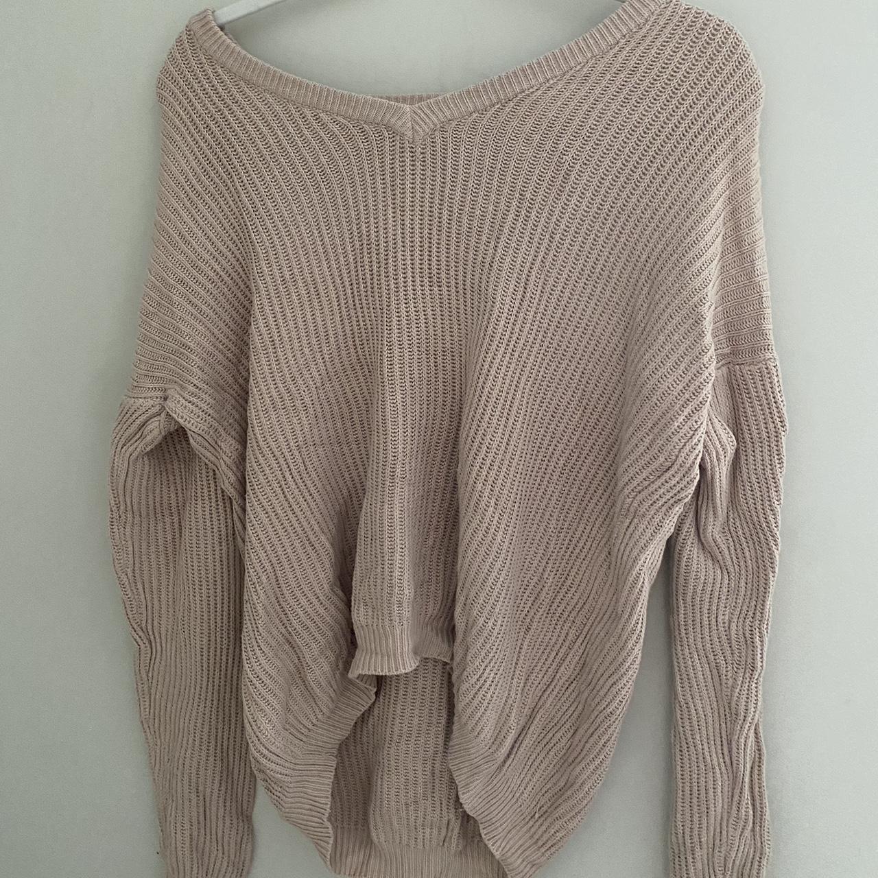 Brandy Melville nude knit sweater, Barely worn