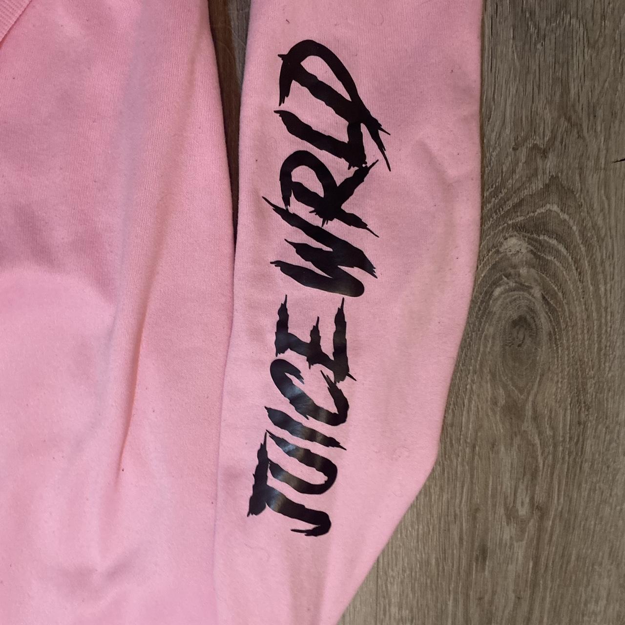 Y2k Pink Juice Wrld Hoodie Size L #y2k #pinkhoodie - Depop