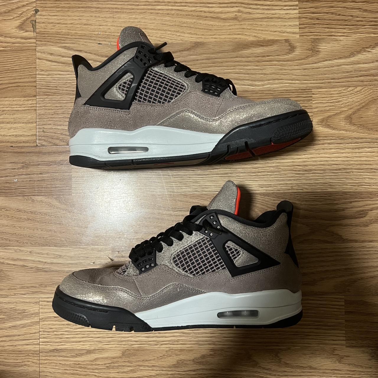 jordan 4 taupe haze size 9 used missing extra laces - Depop