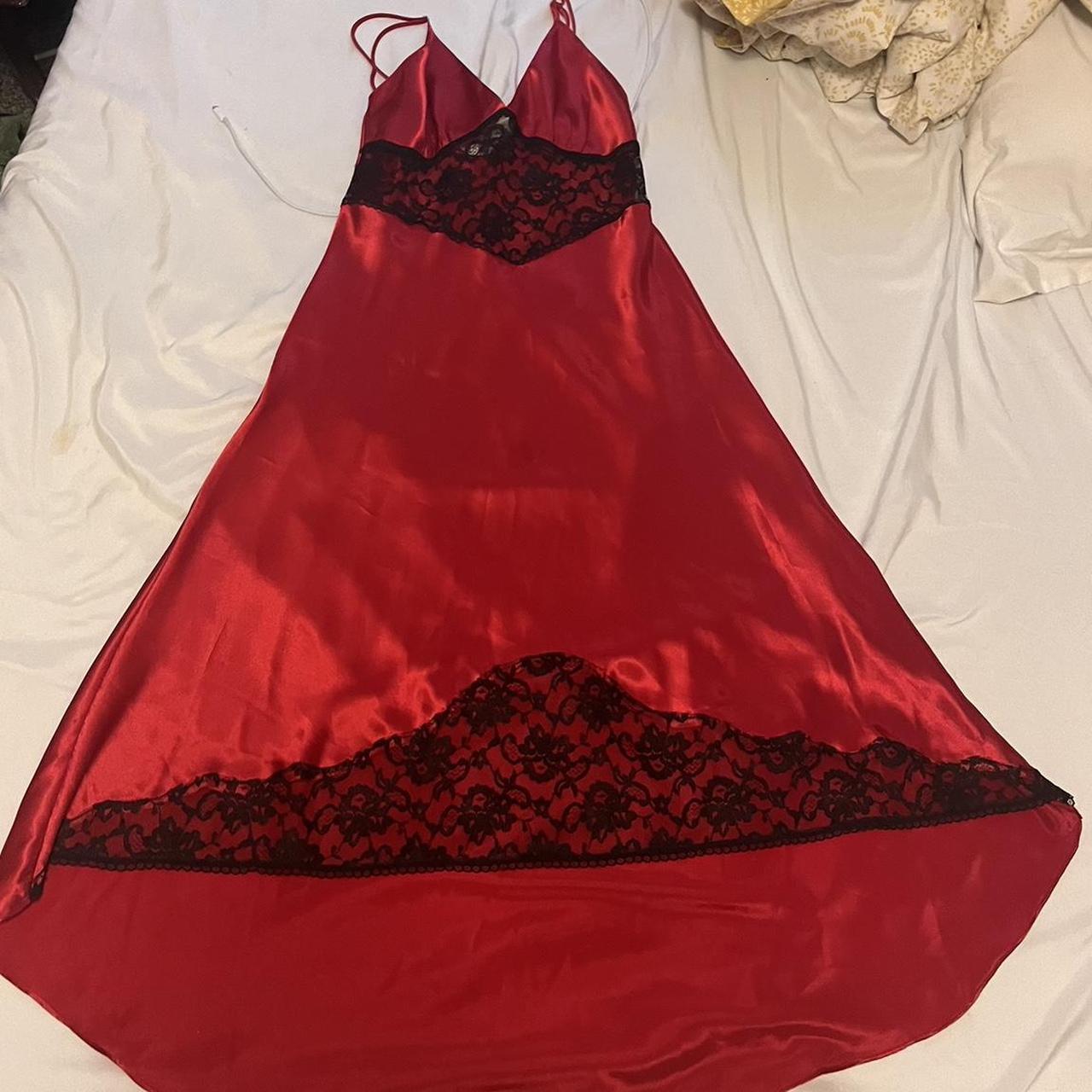 Victoria Secret Red Sleep Dress SMALL ***lingerie *** Depop