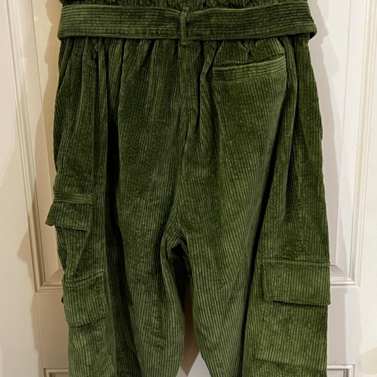 adidas x IVY PARK Green Corduroy Zipper Cargo Pants adidas x IVY PARK