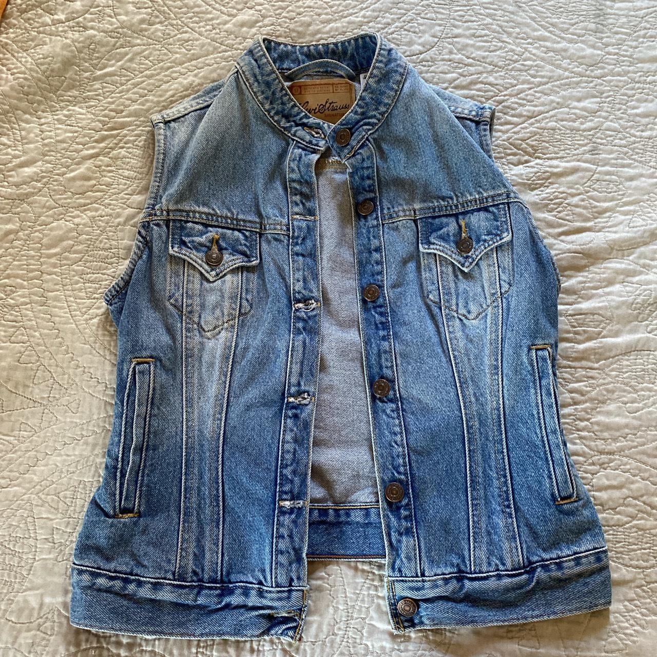 Levi's denim vest sale womens