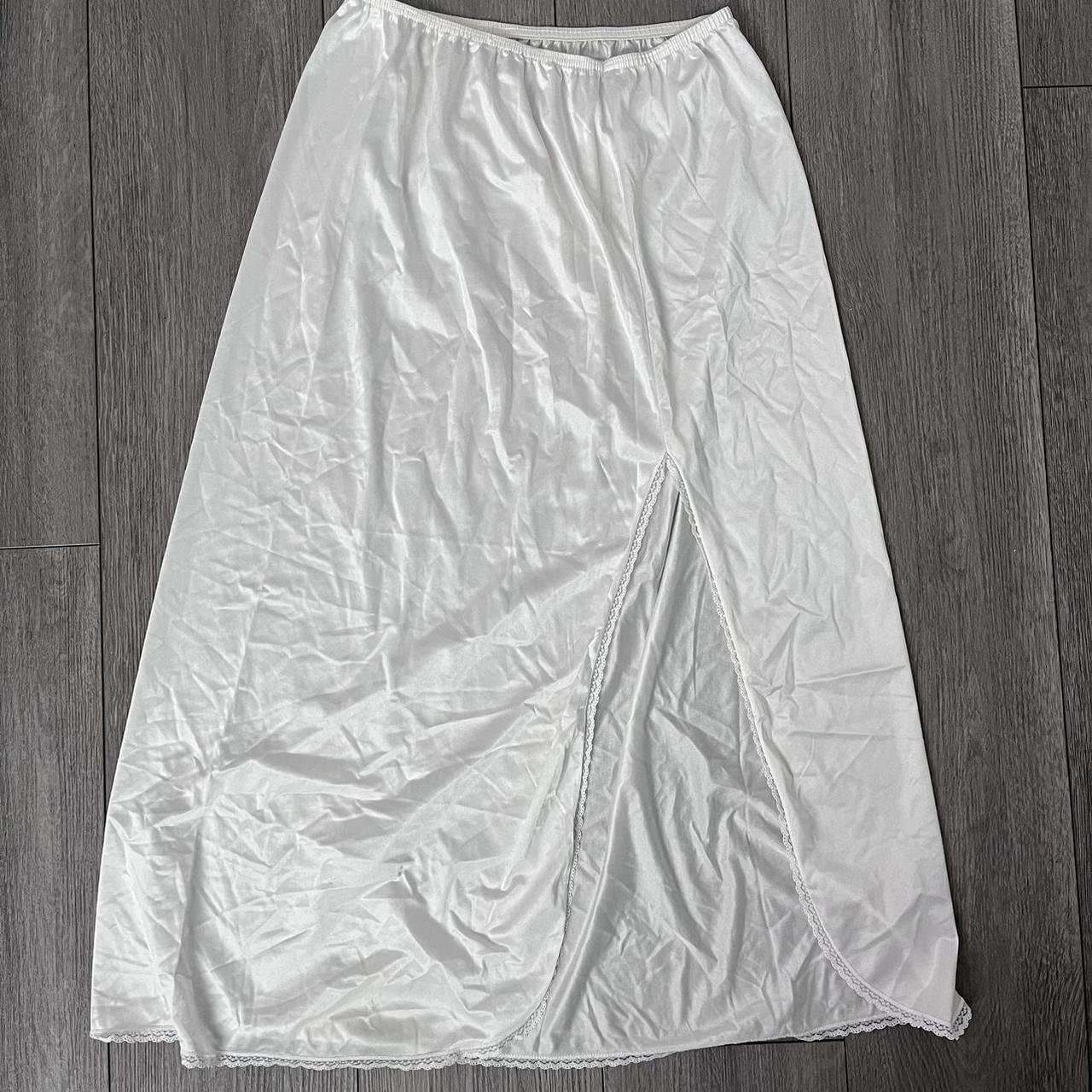 Women's Skirt - White - M – vintage maxi white sk… - image 1