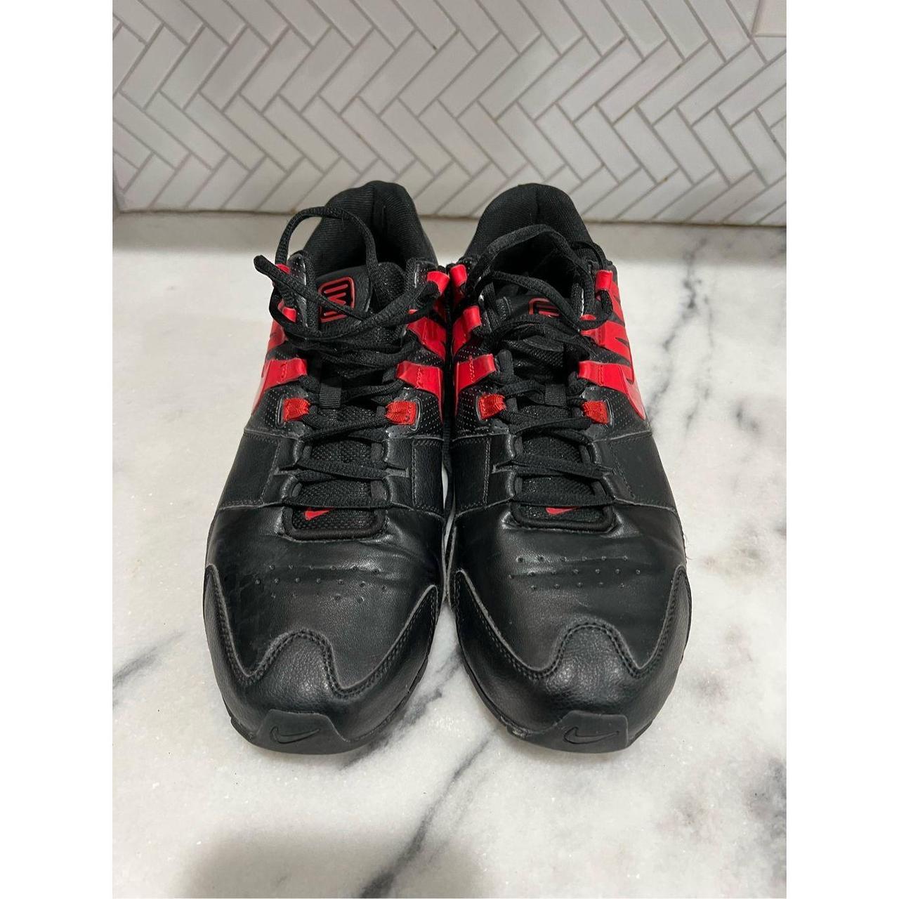 Nike Shox Red and Black Men’s running shoes 833583 010 - Depop