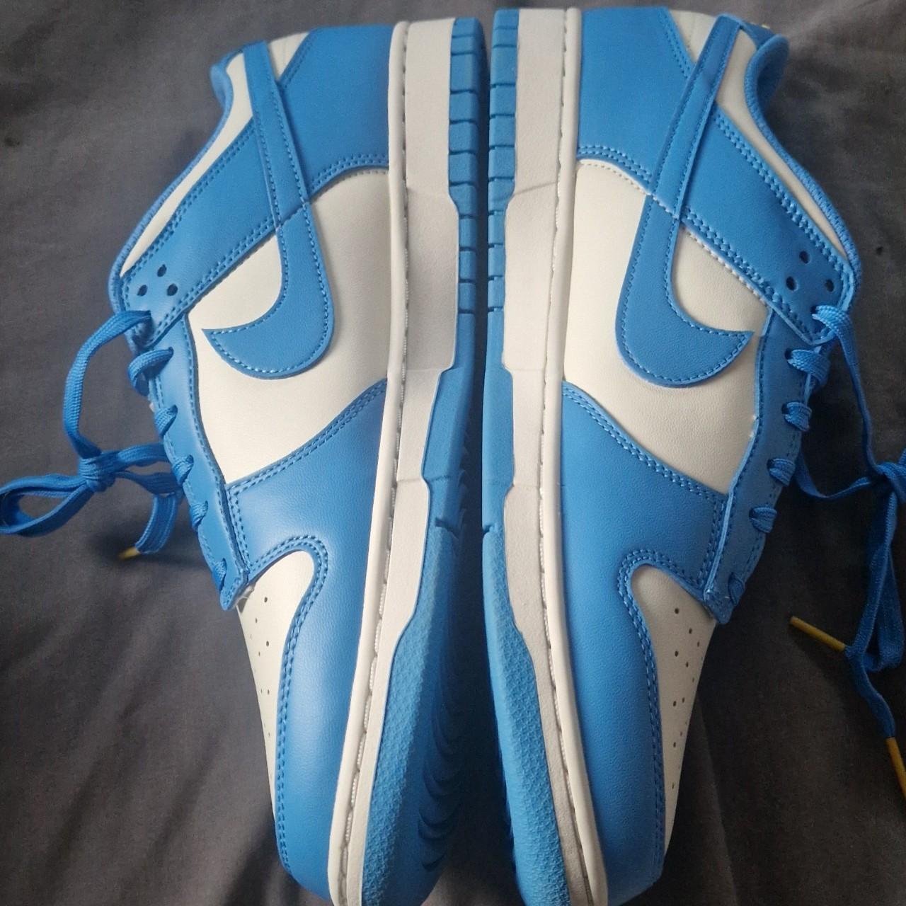 Blue and yellow dunks Never worn - Depop